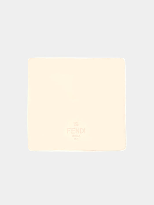 Coperta beige per neonati con logo,Fendi Kids,BUJ315 8RA F19J5