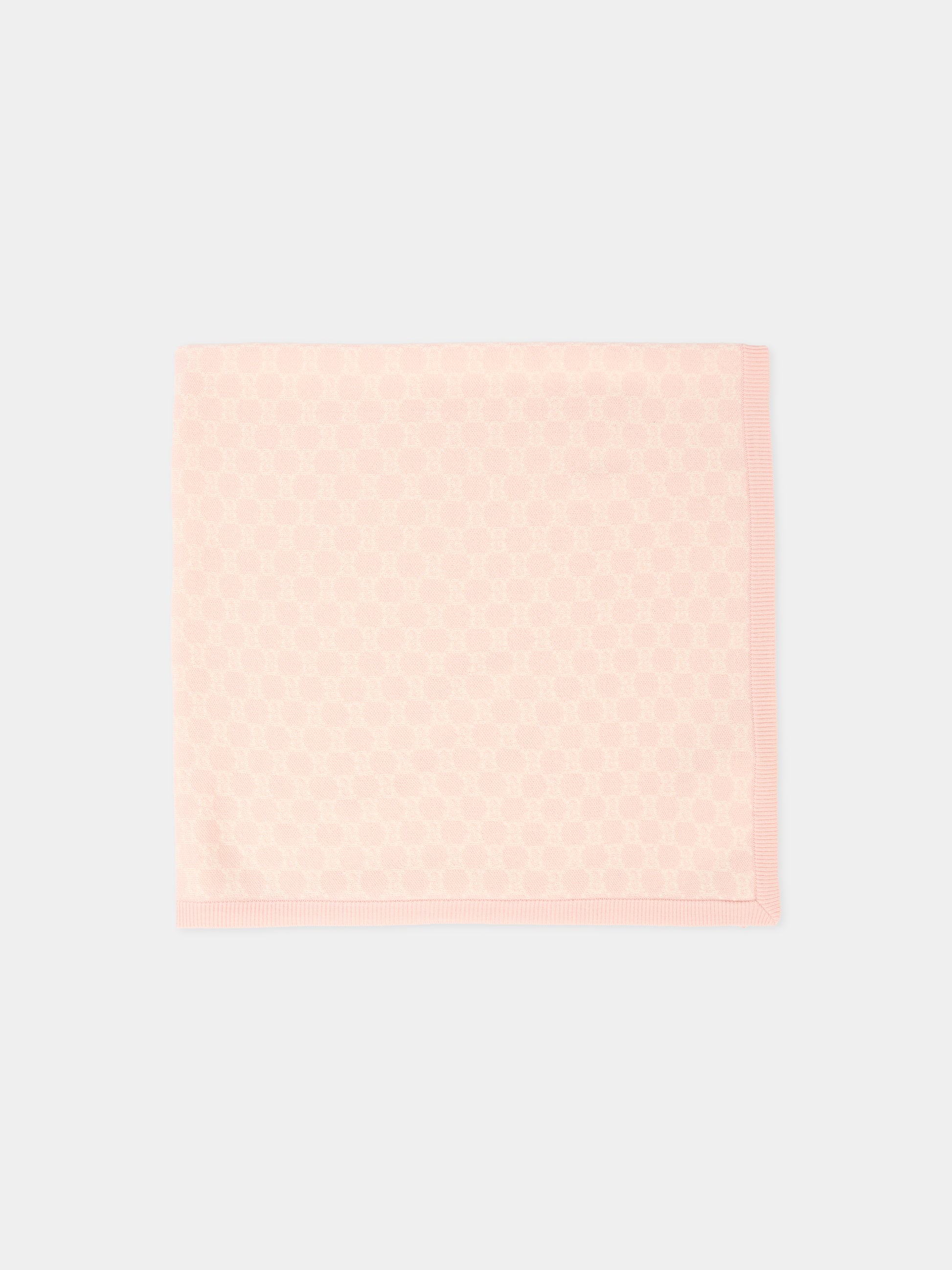 Coperta rosa per neonata con motivo GG,Gucci Kids,835345 3K206 5978