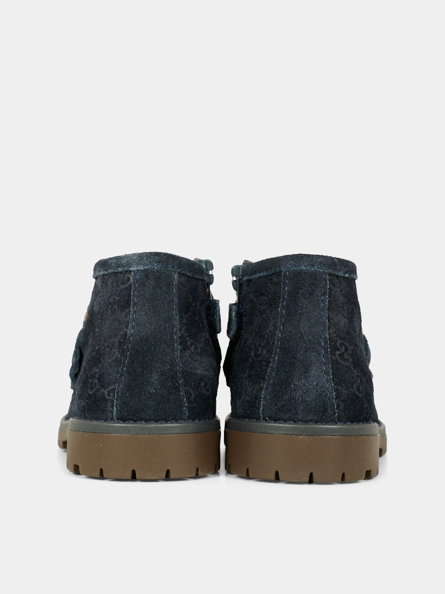 Mocassini blu per neonati e bambini con morsetto,Gucci Kids,793054 AAETK 4009