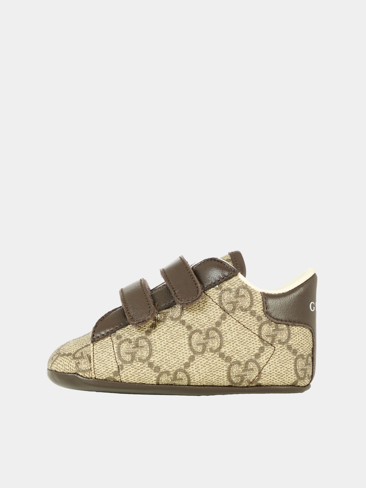 Sneakers beige per neonati con motivo GG,Gucci Kids,772387 FACX3 9752