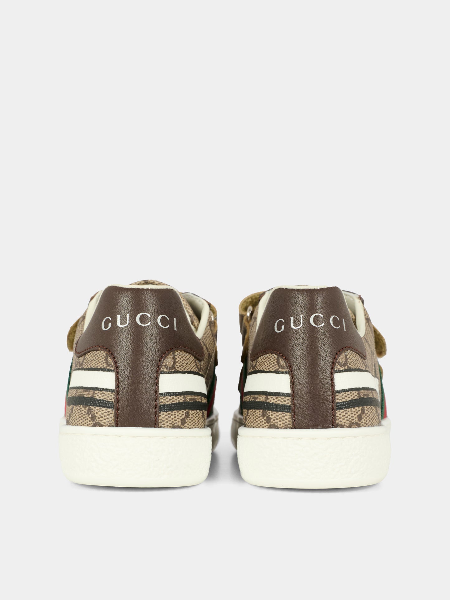 Sneakers Ace beige per bambini con cane Gucci,Gucci Kids,463090 FAEZC 8549