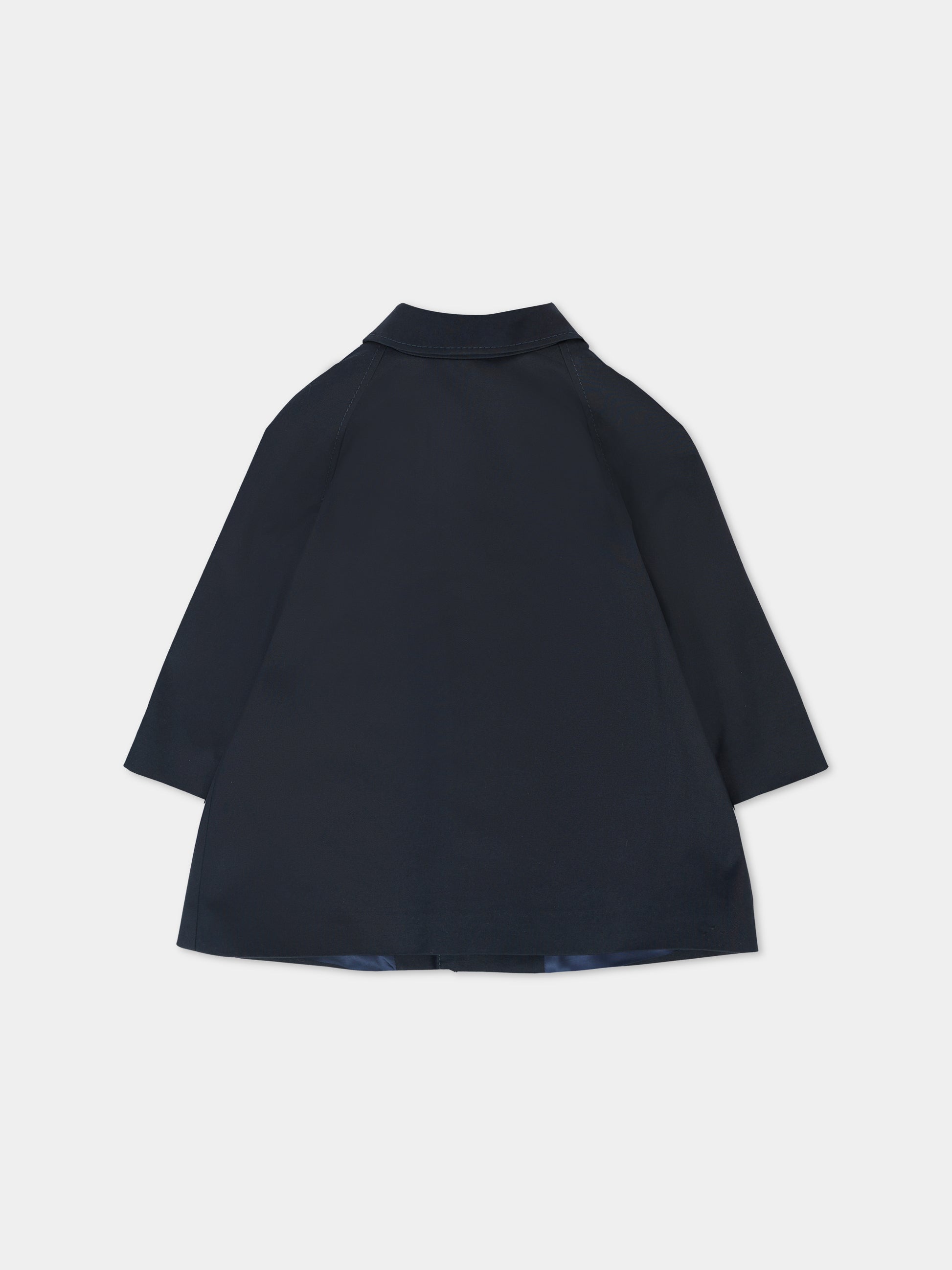 Cappotto blu per neonati con dettaglio Web,Gucci Kids,824874 XWA44 4440