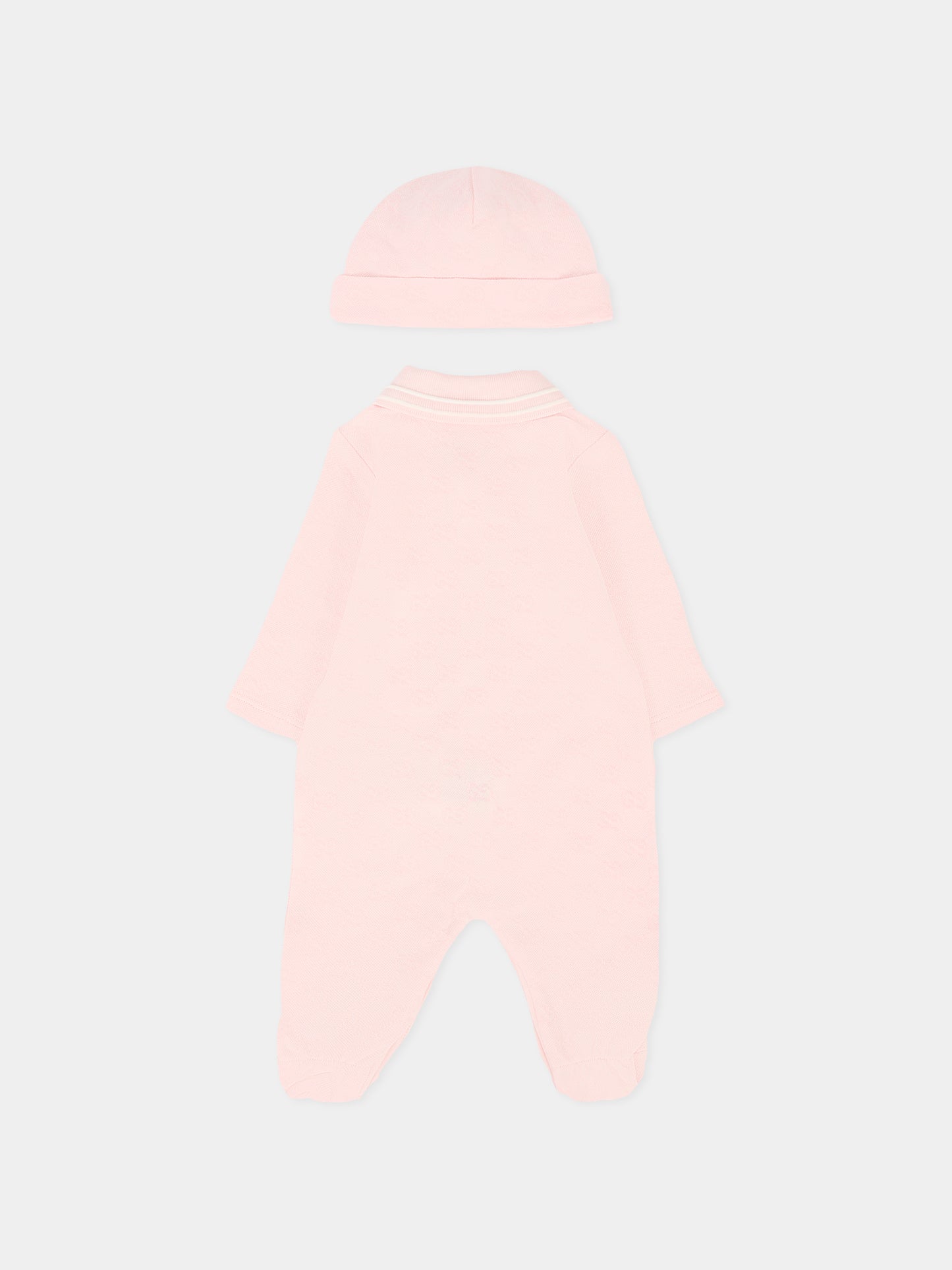 Set rosa per neonata con motivo GG,Gucci Kids,825169 XJHA9 5399
