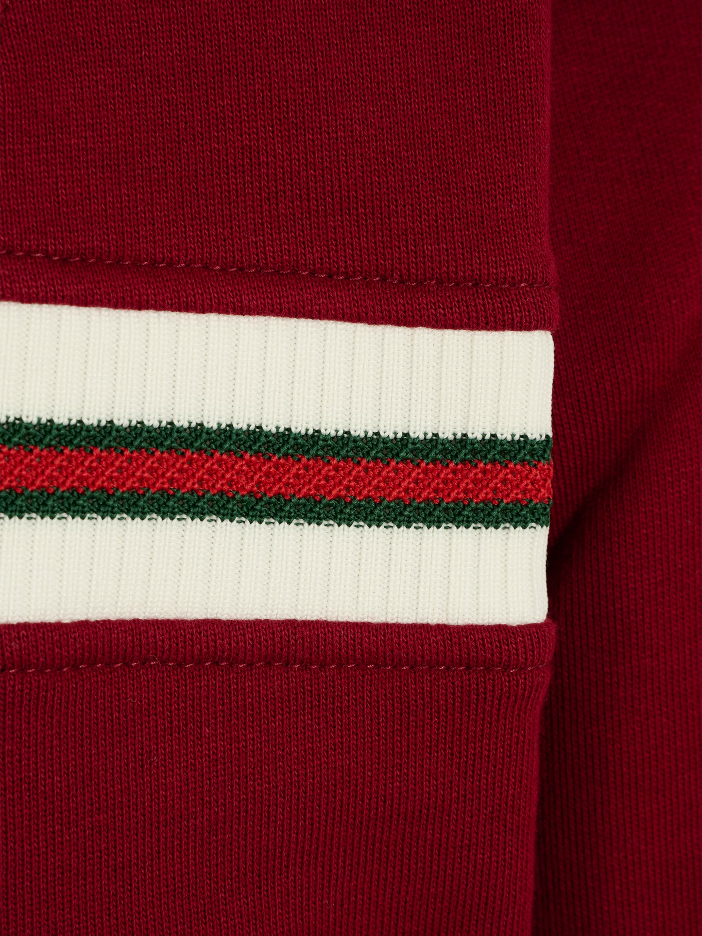 Felpa rossa per bambini con dettaglio Web,Gucci Kids,825176 XJHAQ 6318