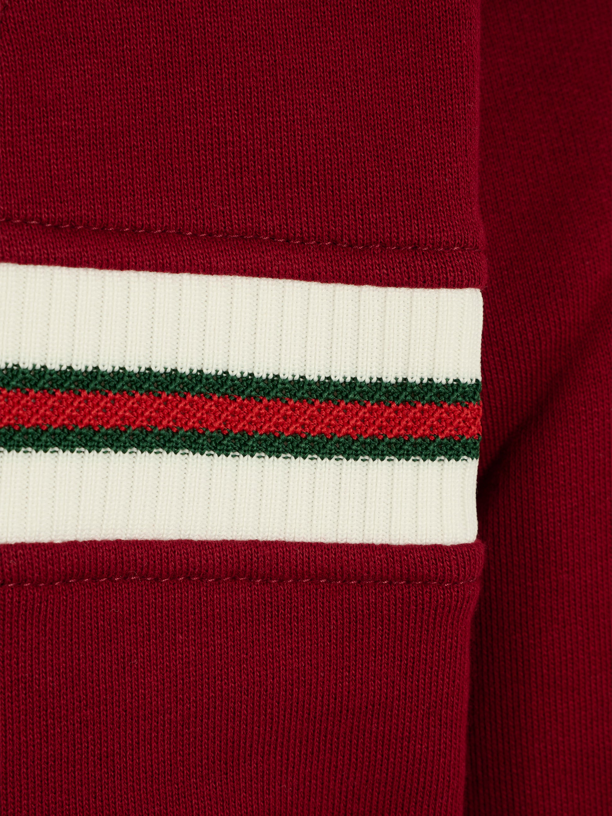 Felpa rossa per bambini con dettaglio Web,Gucci Kids,825176 XJHAQ 6318