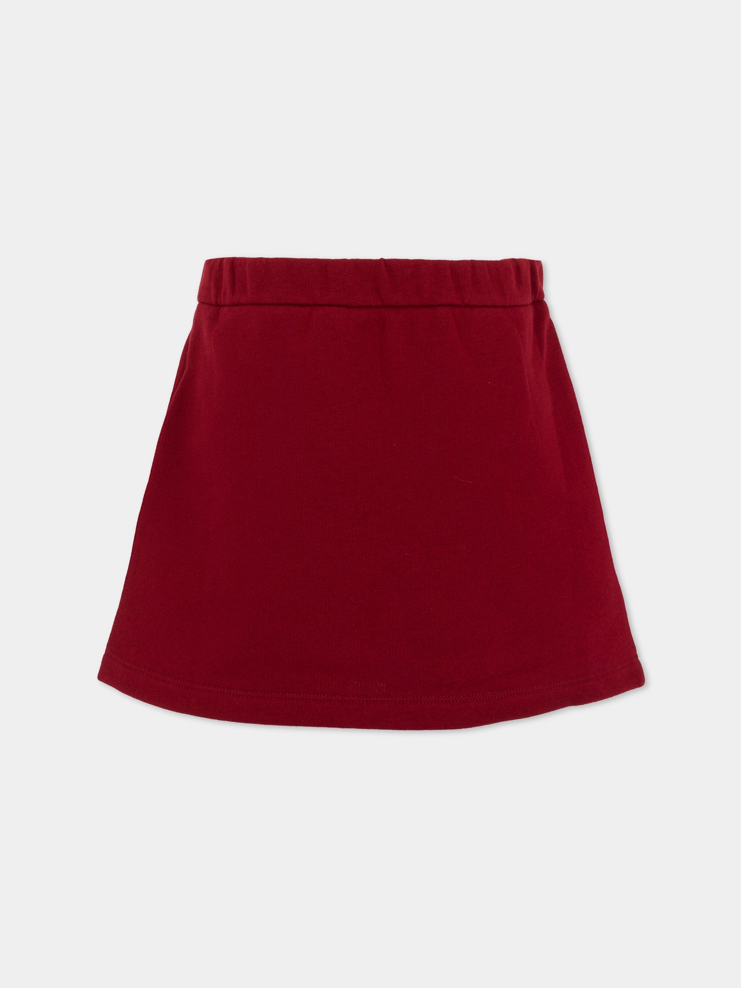 Gonna rossa per bambina con dettaglio Web,Gucci Kids,828792 XJHAQ 6318