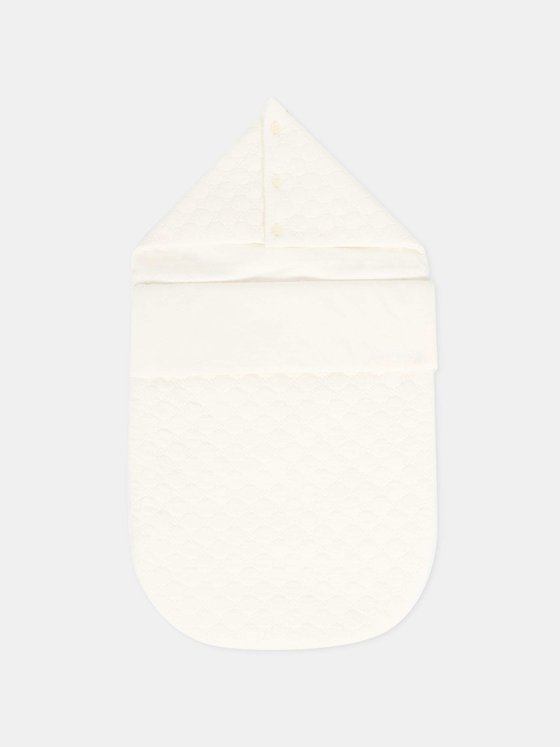 Sacco nanna bianco per neonati con logo,Gucci Kids,793373 XJHH4 9024