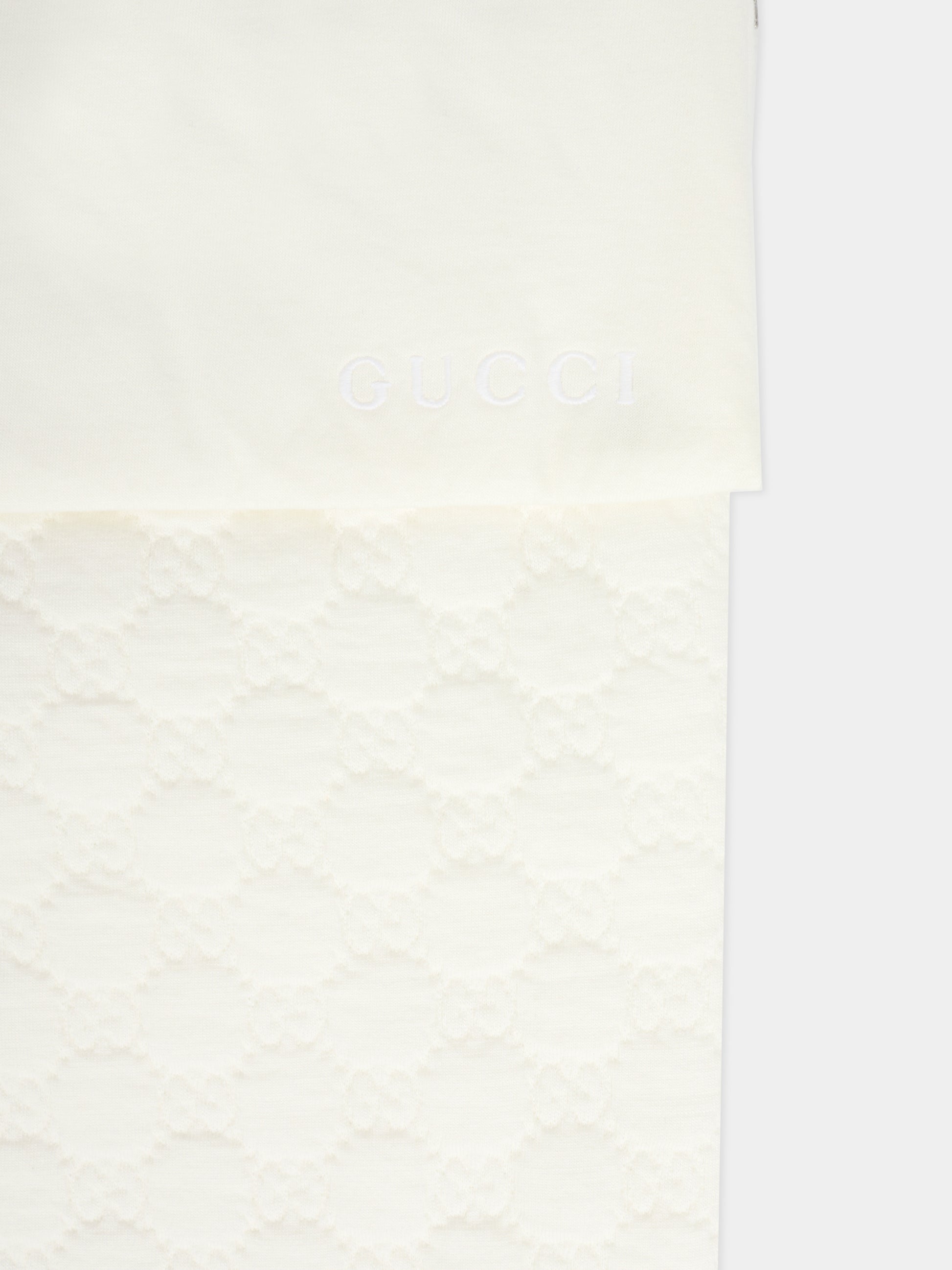 Sacco nanna bianco per neonati con logo,Gucci Kids,793373 XJHH4 9024