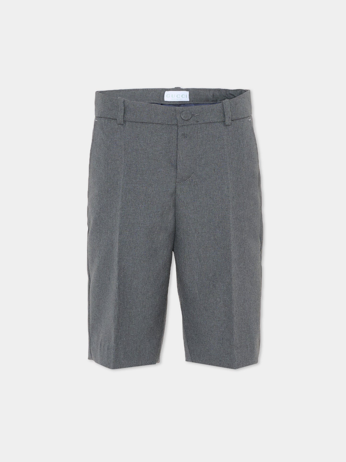 Shorts grigi per bambini con logo,Gucci Kids,831743 XWA1Z 1401