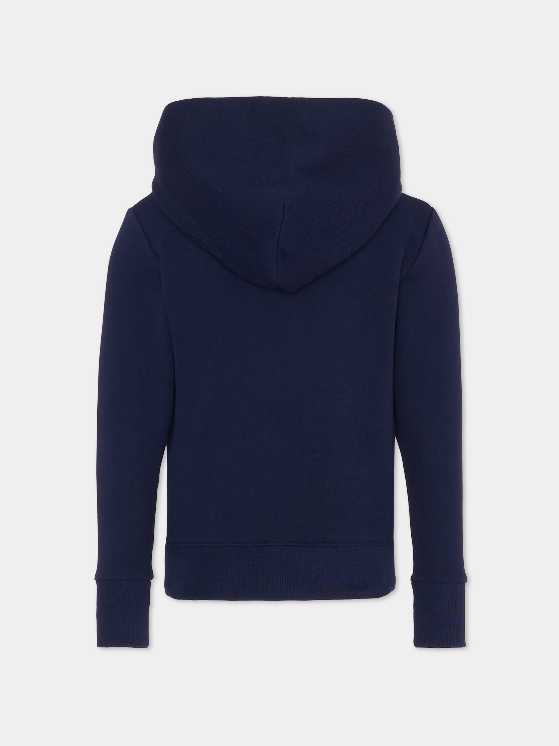 Felpa blu per bambini con logo,Gucci Kids,773379 XJHB9 4392