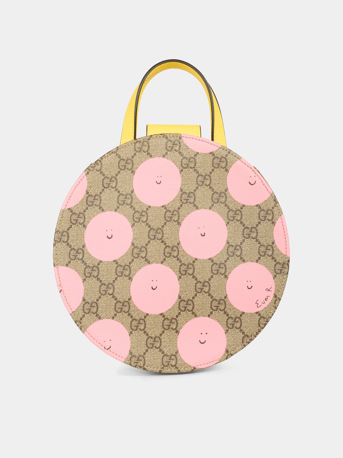Borsa beige per bambina con sole sorridente,Gucci Kids,835889 FAER6 9783