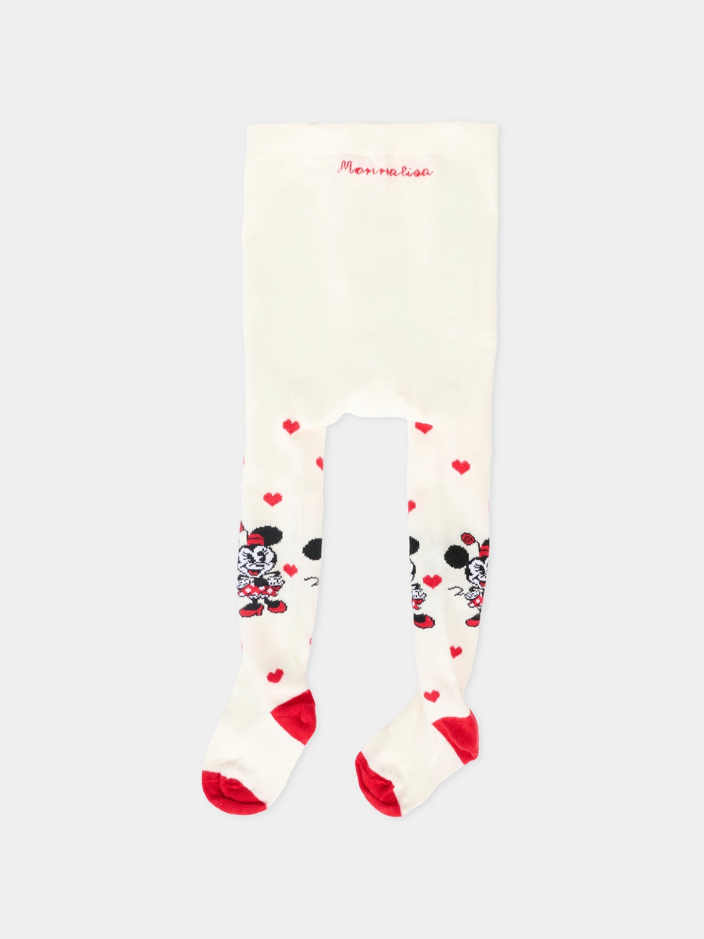 Collant bianchi per neonata con Minnie,Monnalisa,39F006 6076 0143