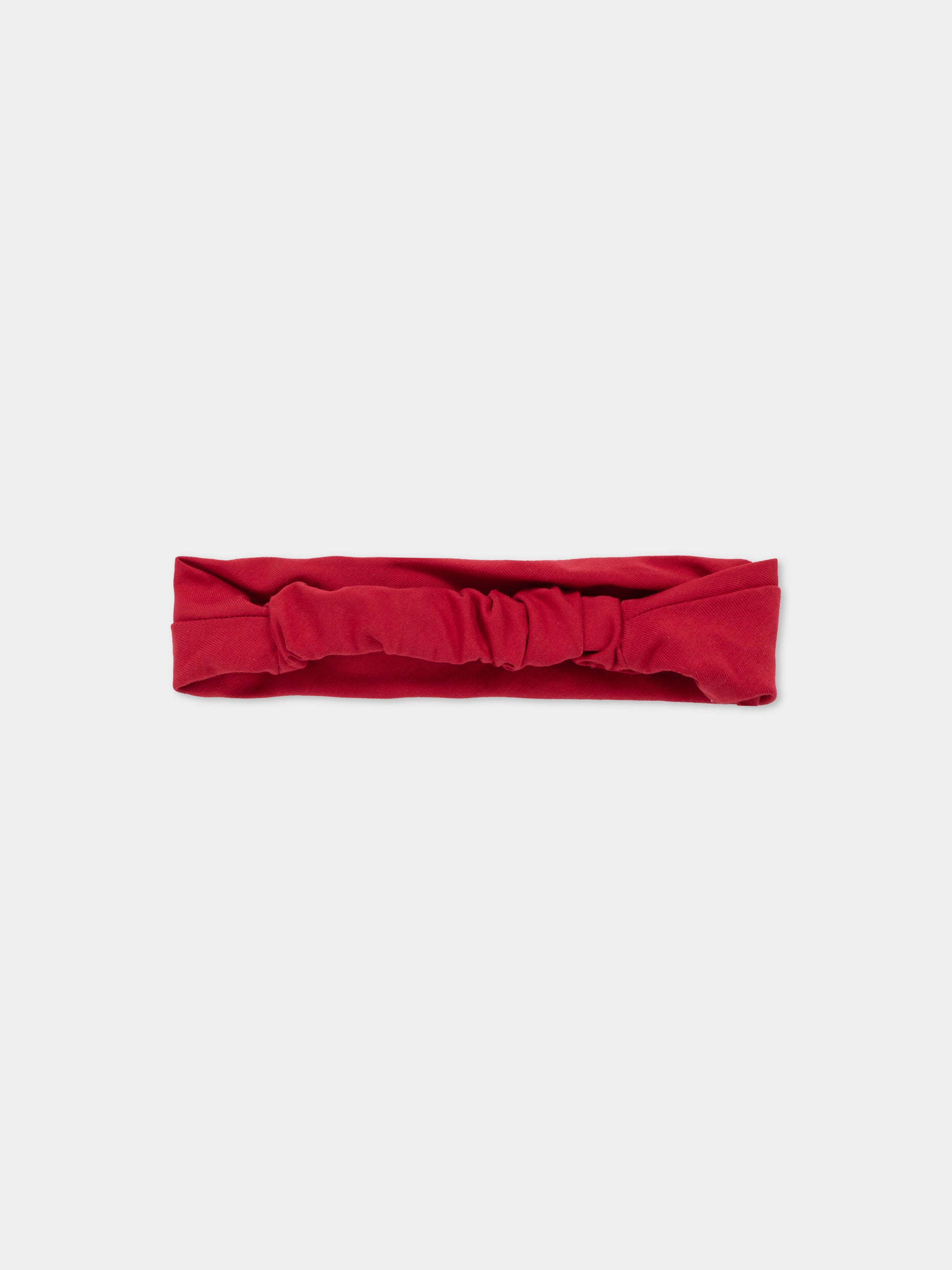 Fascia rossa per neonata con rosa,Monnalisa,73F006 6803 0043