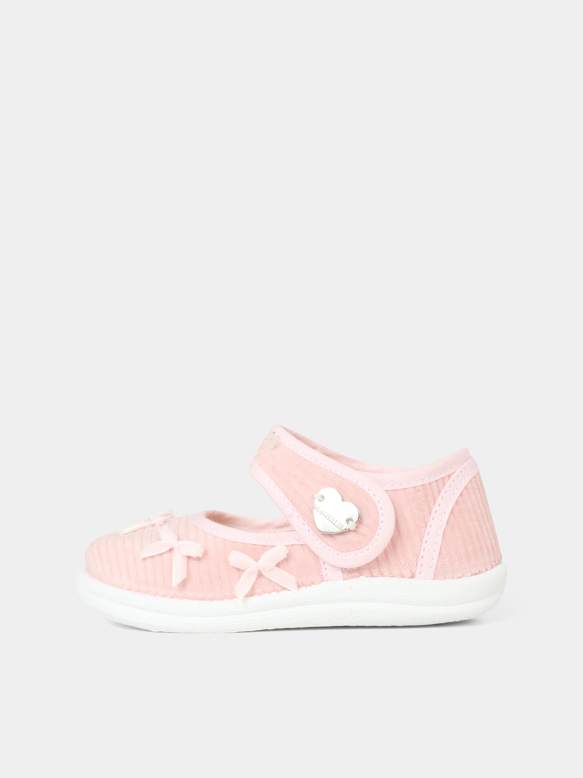 Ballerine rosa per bambina con fiocchi,Monnalisa,83F001 6852 0090