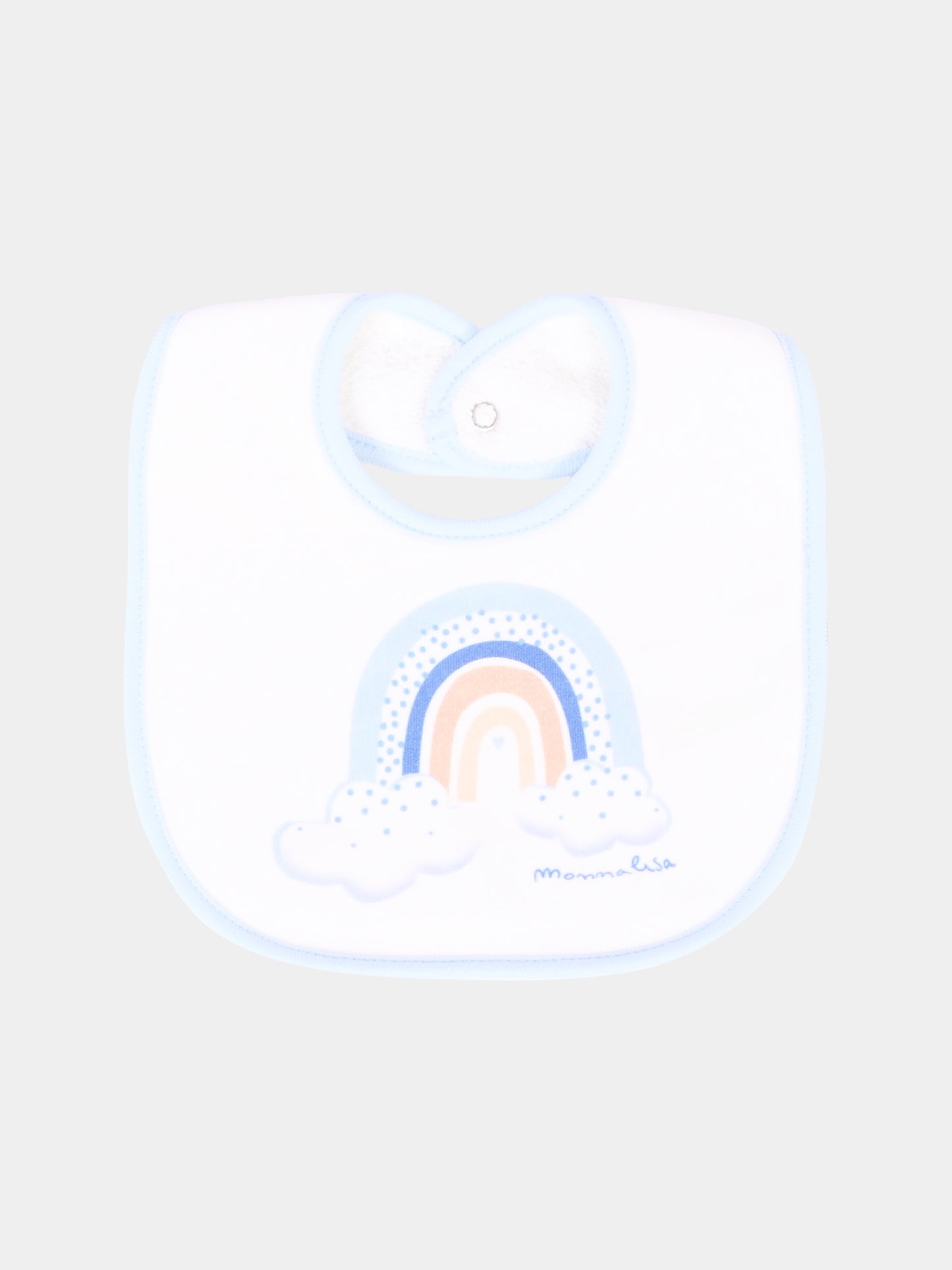 Set tutina bianco per neonato con arcobaleno,Monnalisa,22F503 6000 0152