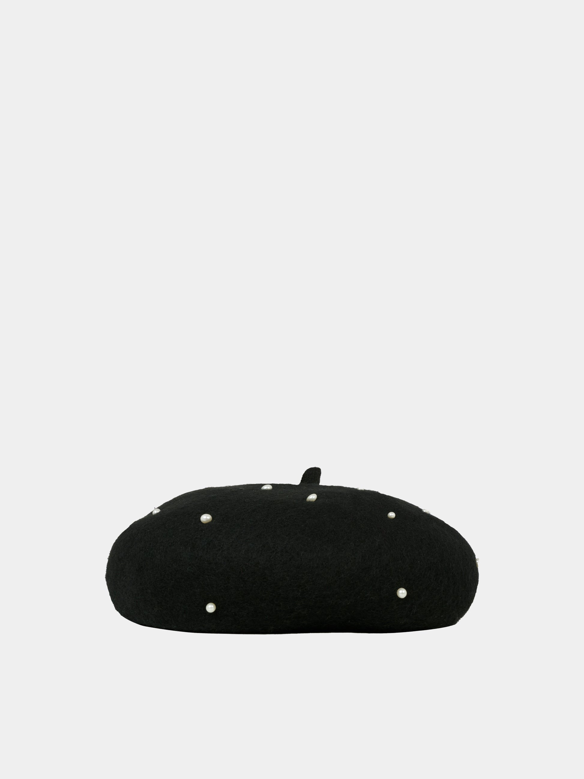 Basco nero per bambina con perle,Monnalisa,79F000 6080 0050