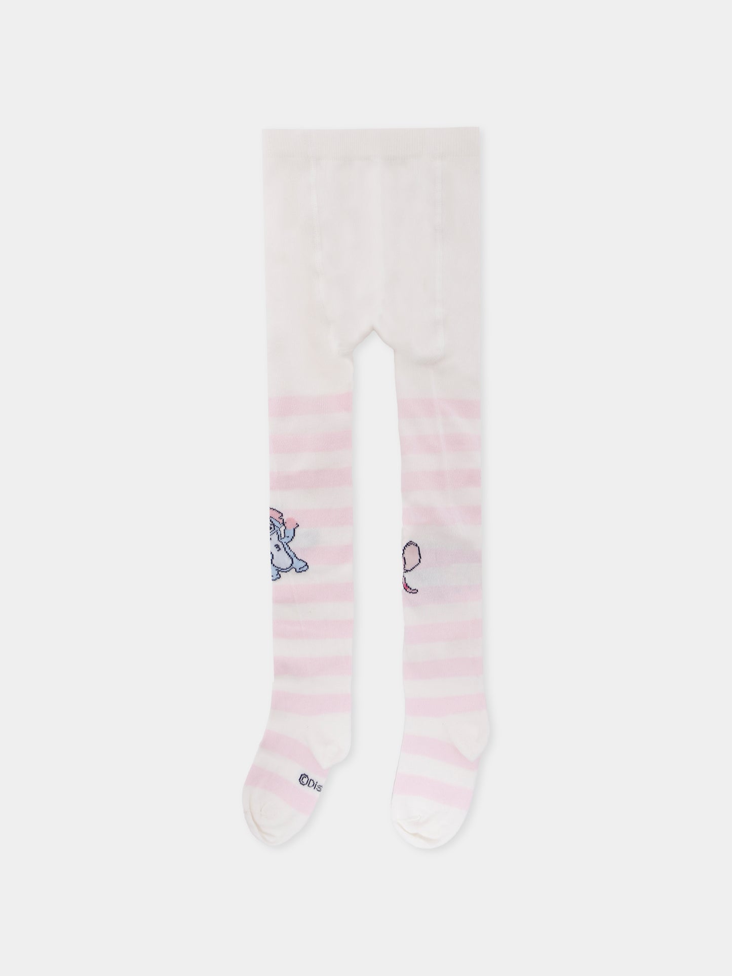 Collant bianchi per bambina con stampa Stitch,Monnalisa,19F002 6076 0190