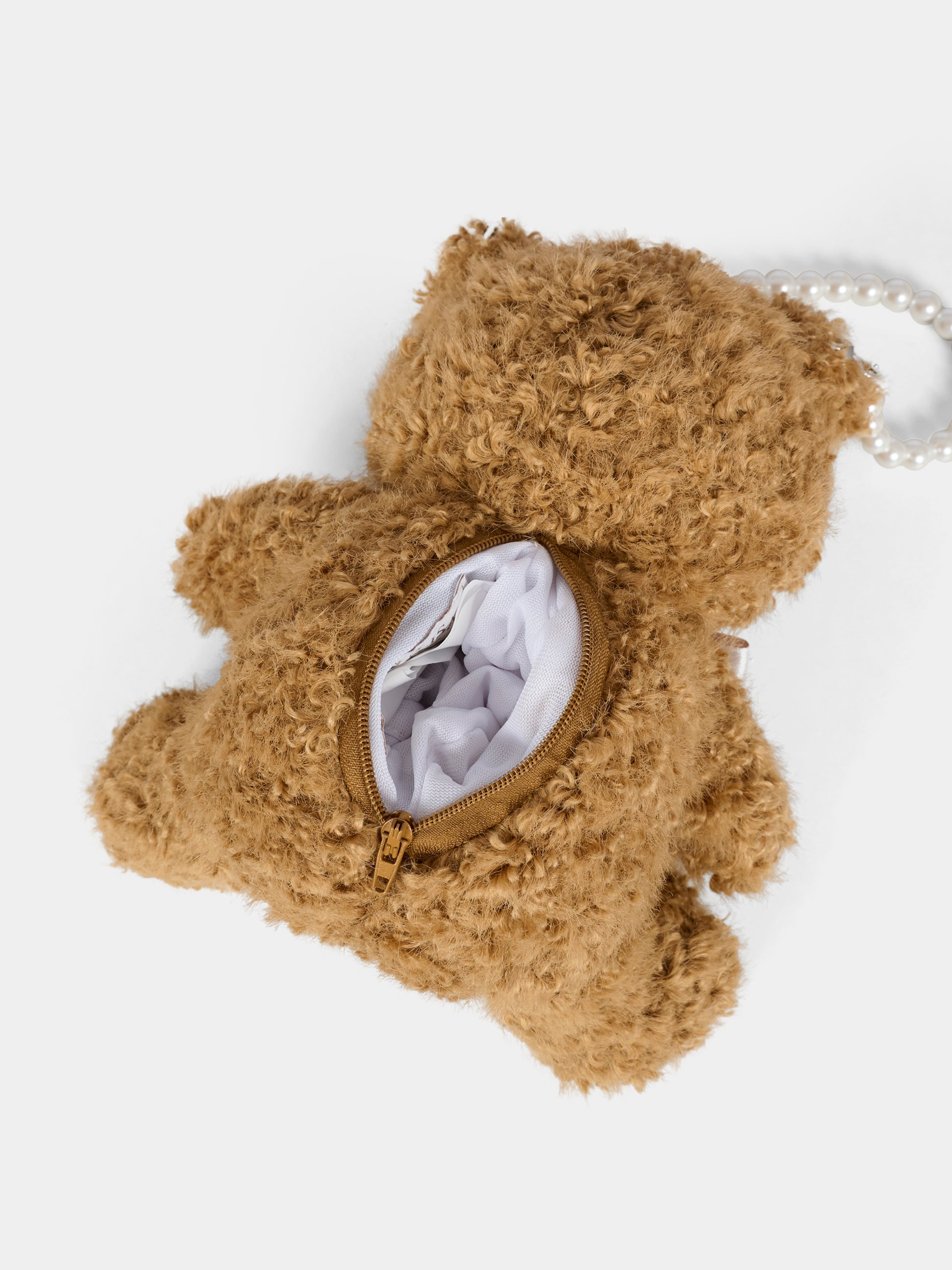 Borsa teddy per bambina con logo,Monnalisa,19F000   6074   0003