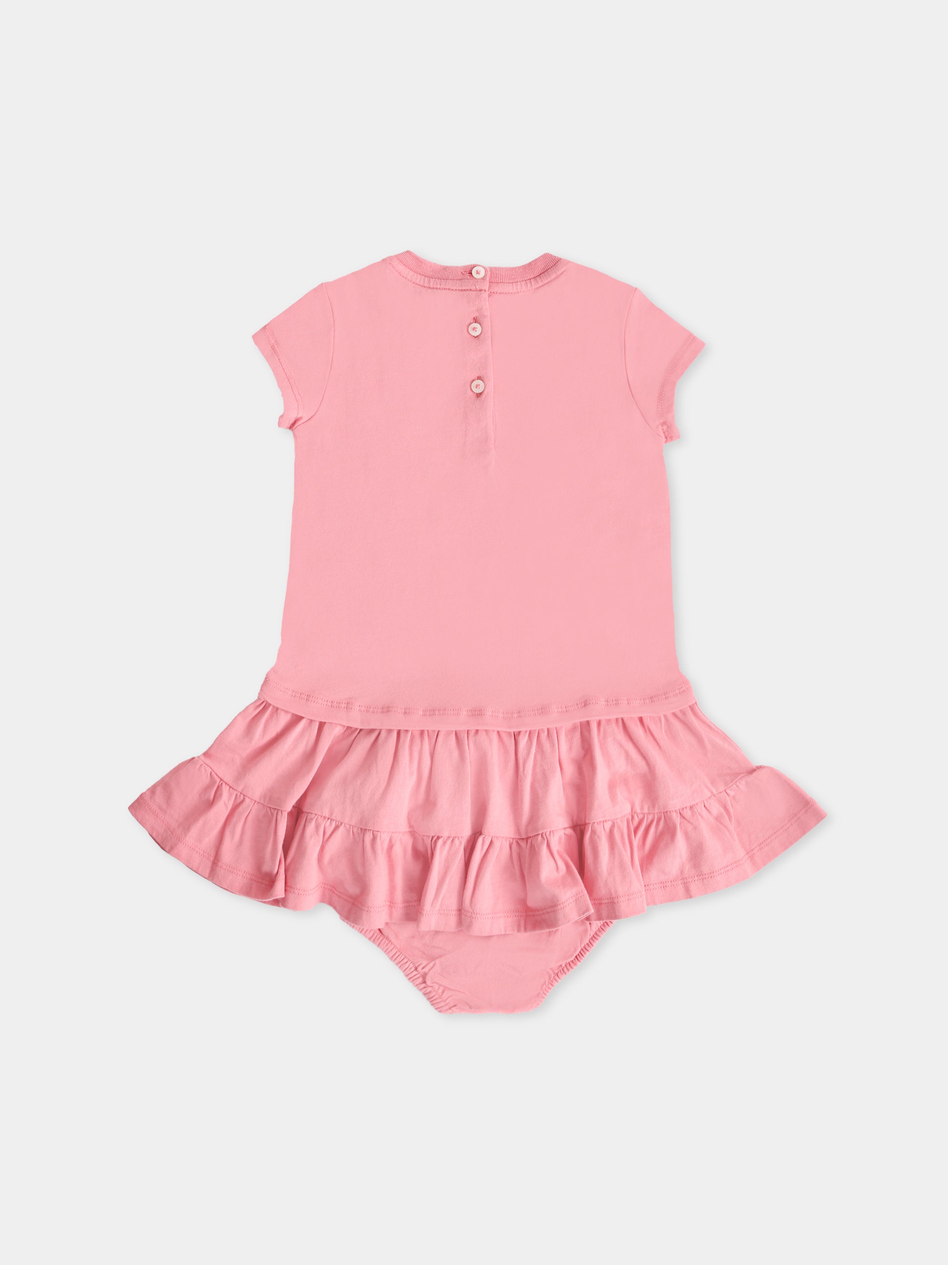 Vestito rosa per neonata con Polo Bear,Ralph Lauren Kids,971130001
