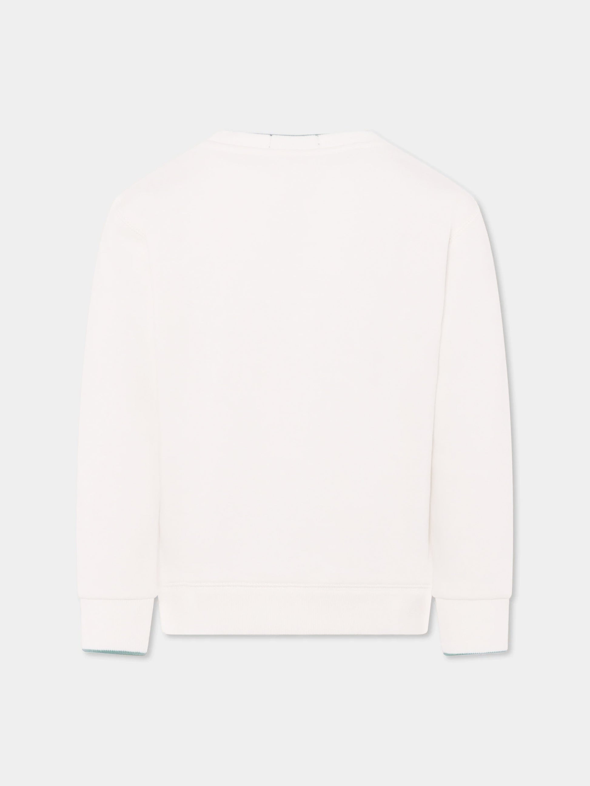 Felpa bianca per bambino con Polo Bear,Ralph Lauren Kids,971483001