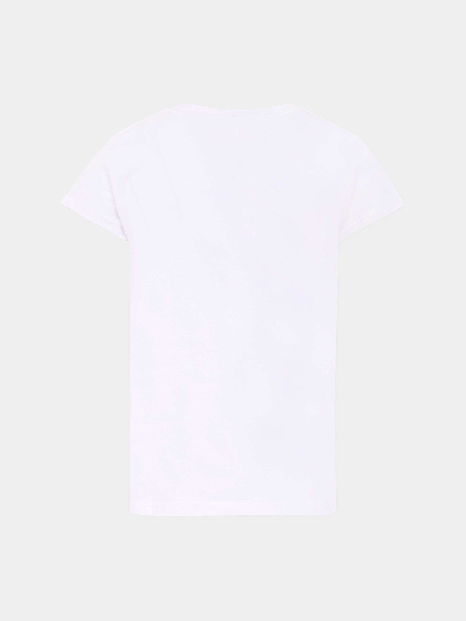 T-shirt bianca per bambina con Polo Bear,Ralph Lauren Kids,942856001