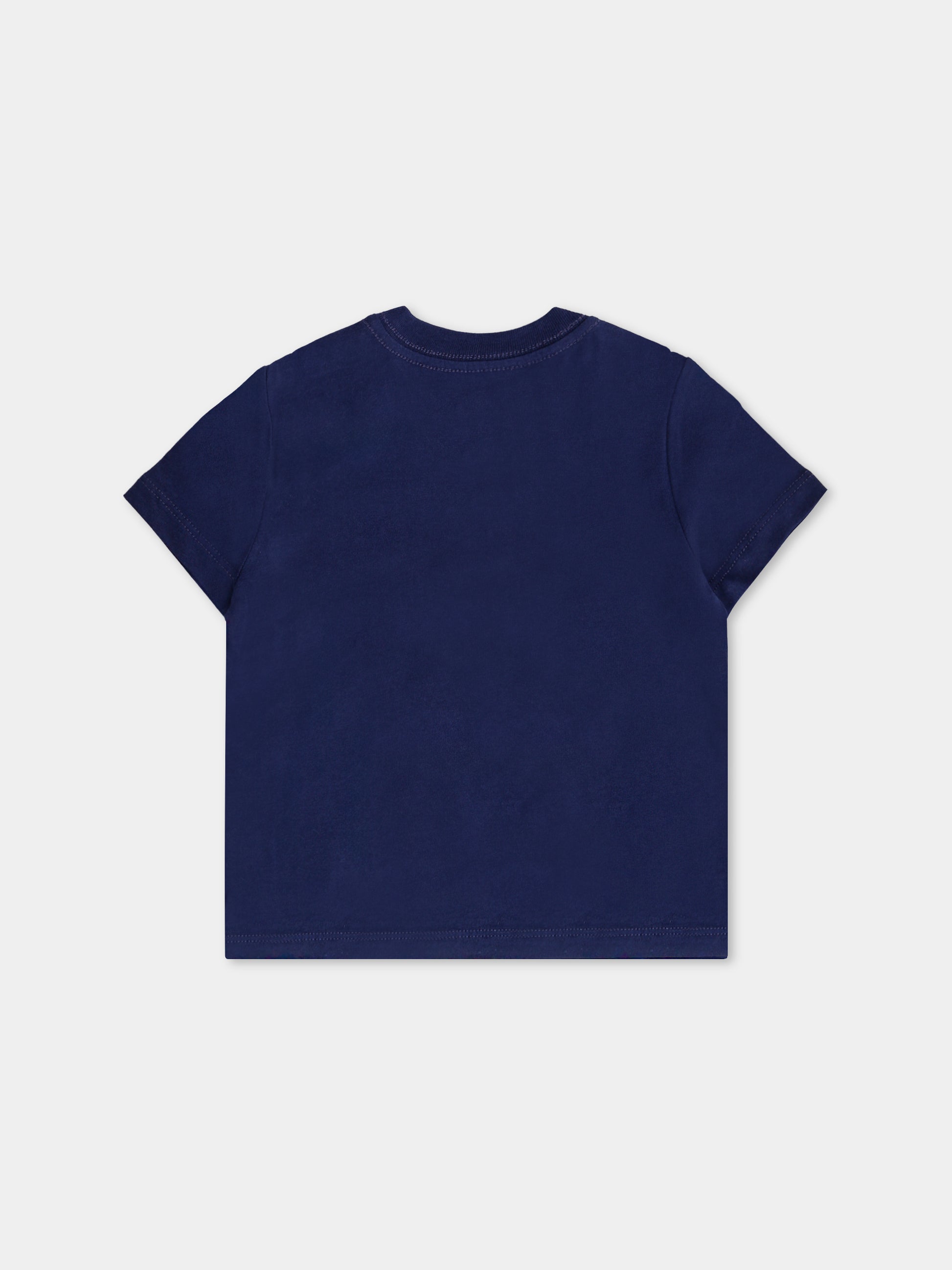 T-shirt blu per neonato con Polo Bear,Ralph Lauren Kids,979103001
