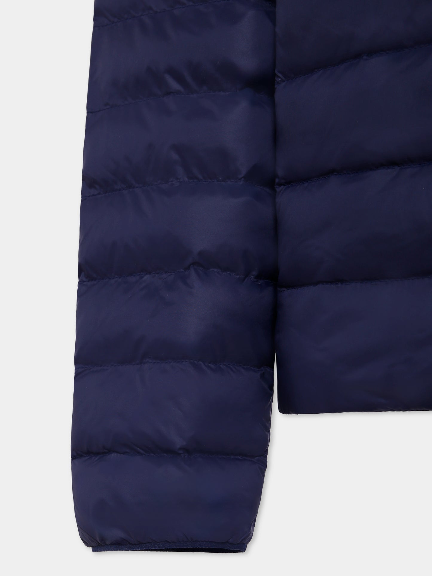 Piumino blu per bambino con cavallino,Ralph Lauren Kids,969870002