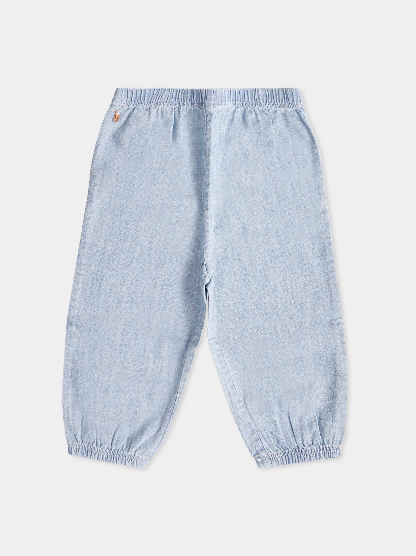 Pantaloni azzurri per neonato con cavallino,Ralph Lauren Kids,972619001