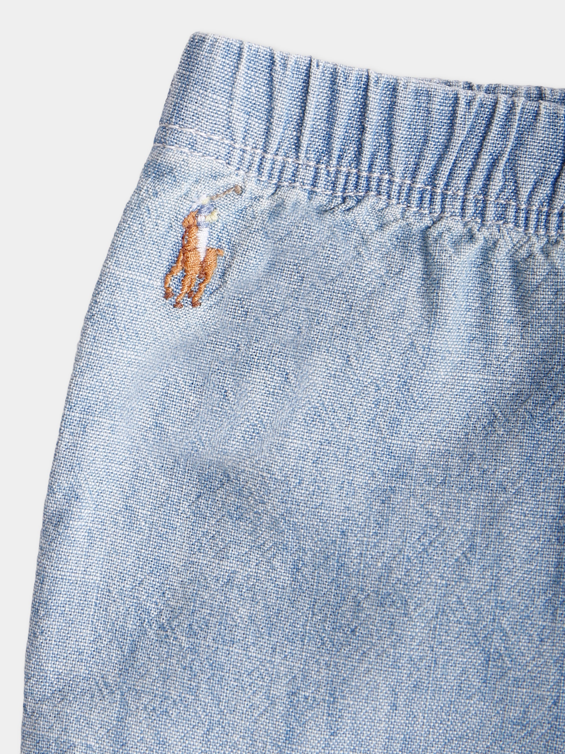 Pantaloni azzurri per neonato con cavallino,Ralph Lauren Kids,972619001