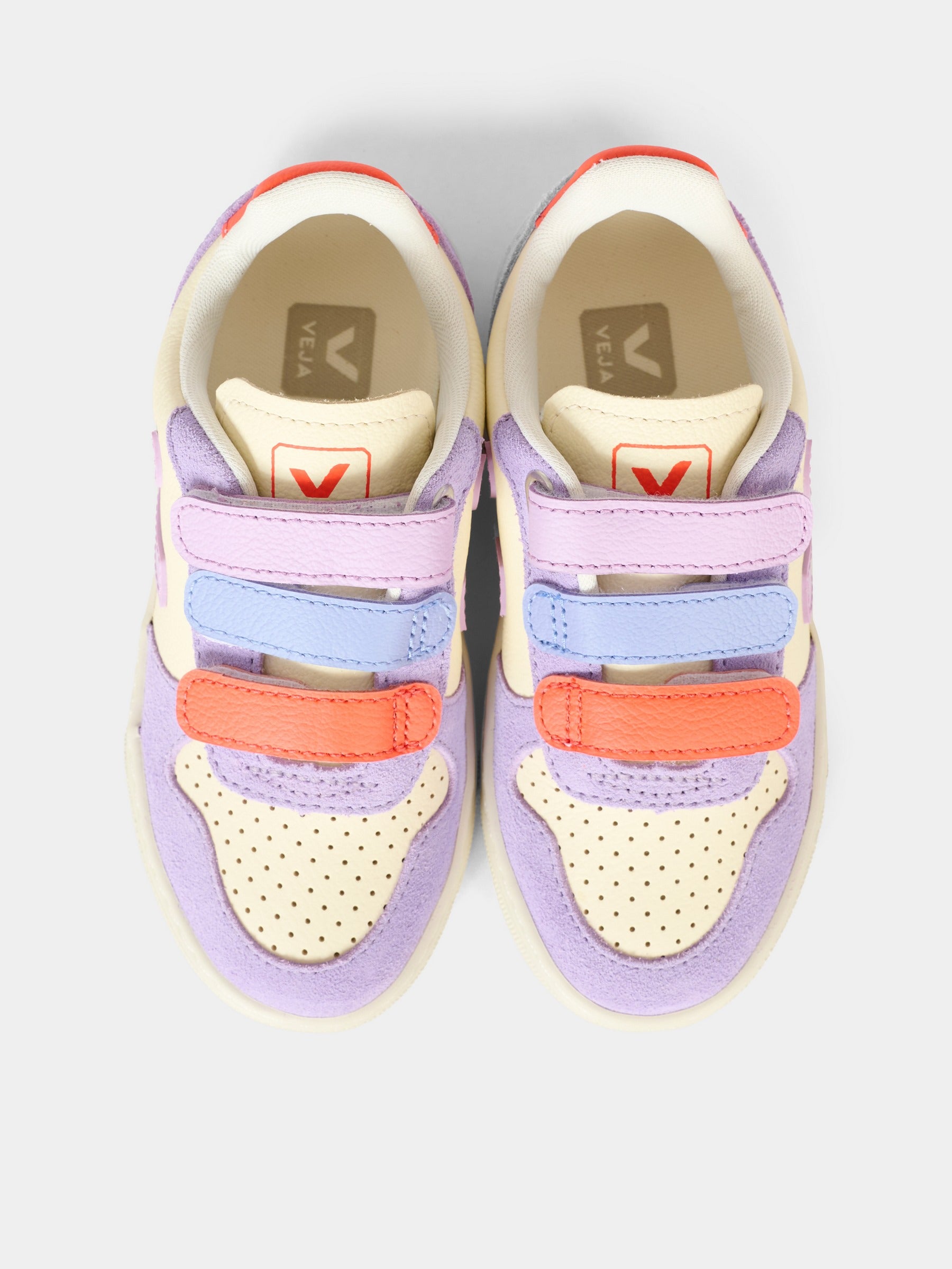 Sneakers V-10 multicolor per bambina con logo,Veja,CV0520614