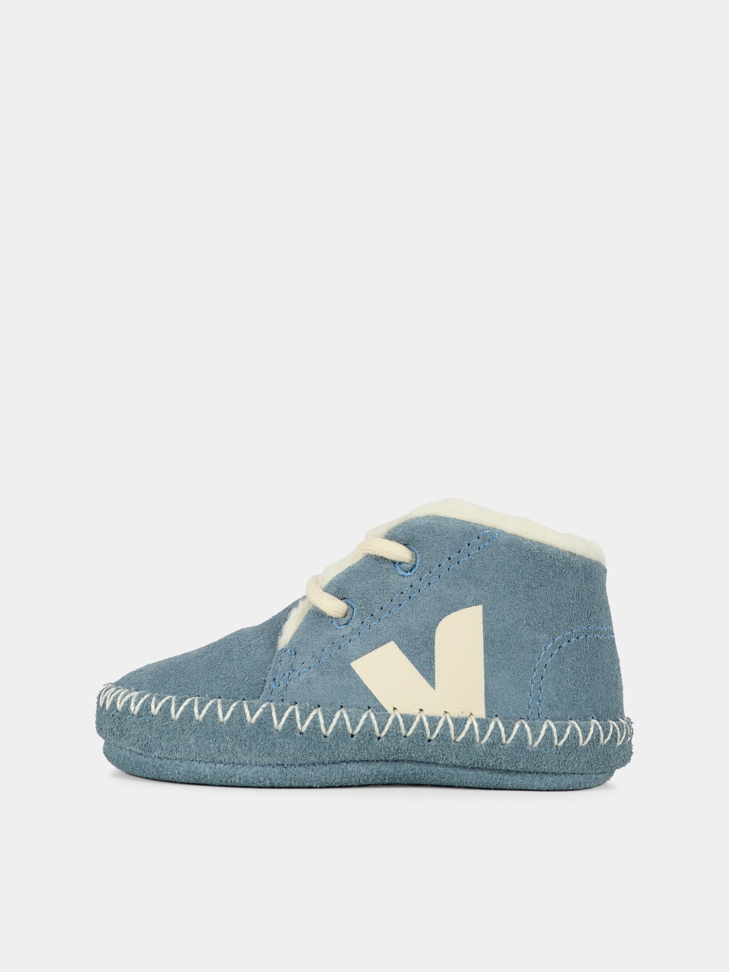 Sneakers blu per neonato con logo,Veja,BA0321028C