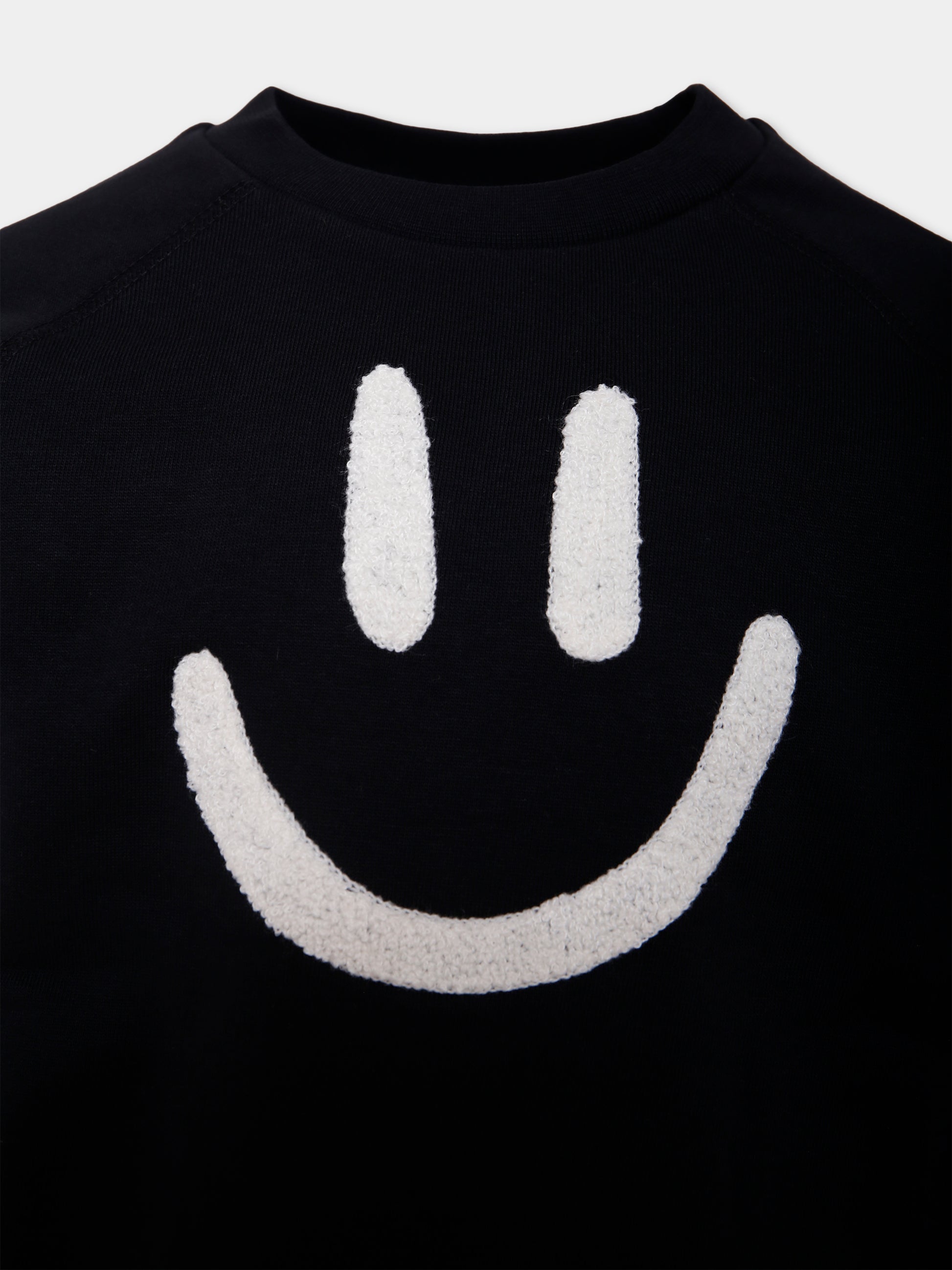 Felpa Mike nera per bambini con smile,Molo,6W25J201 0099