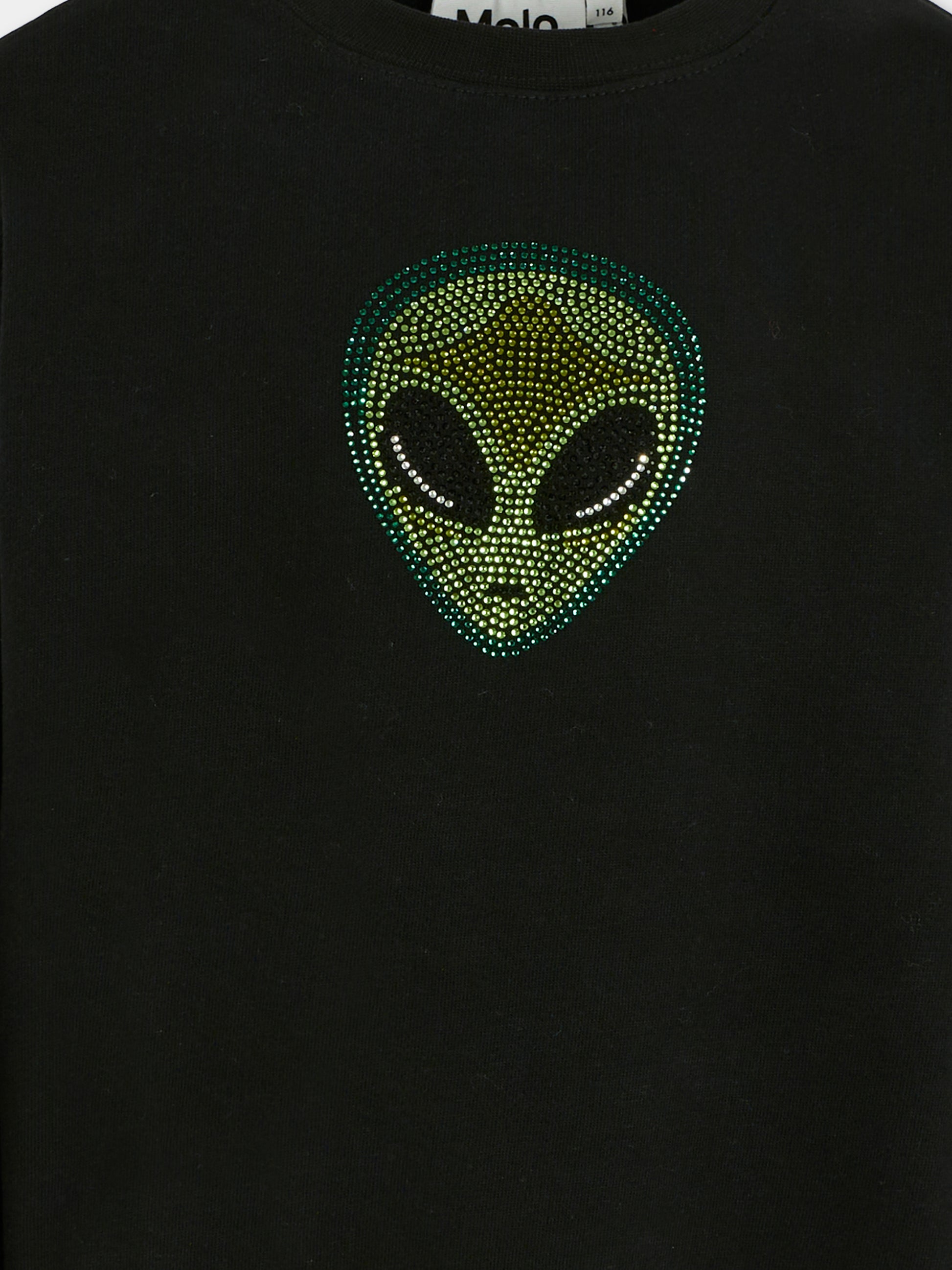 Felpa Monti nera per bambino con alieno,Molo,6W25J211 9615