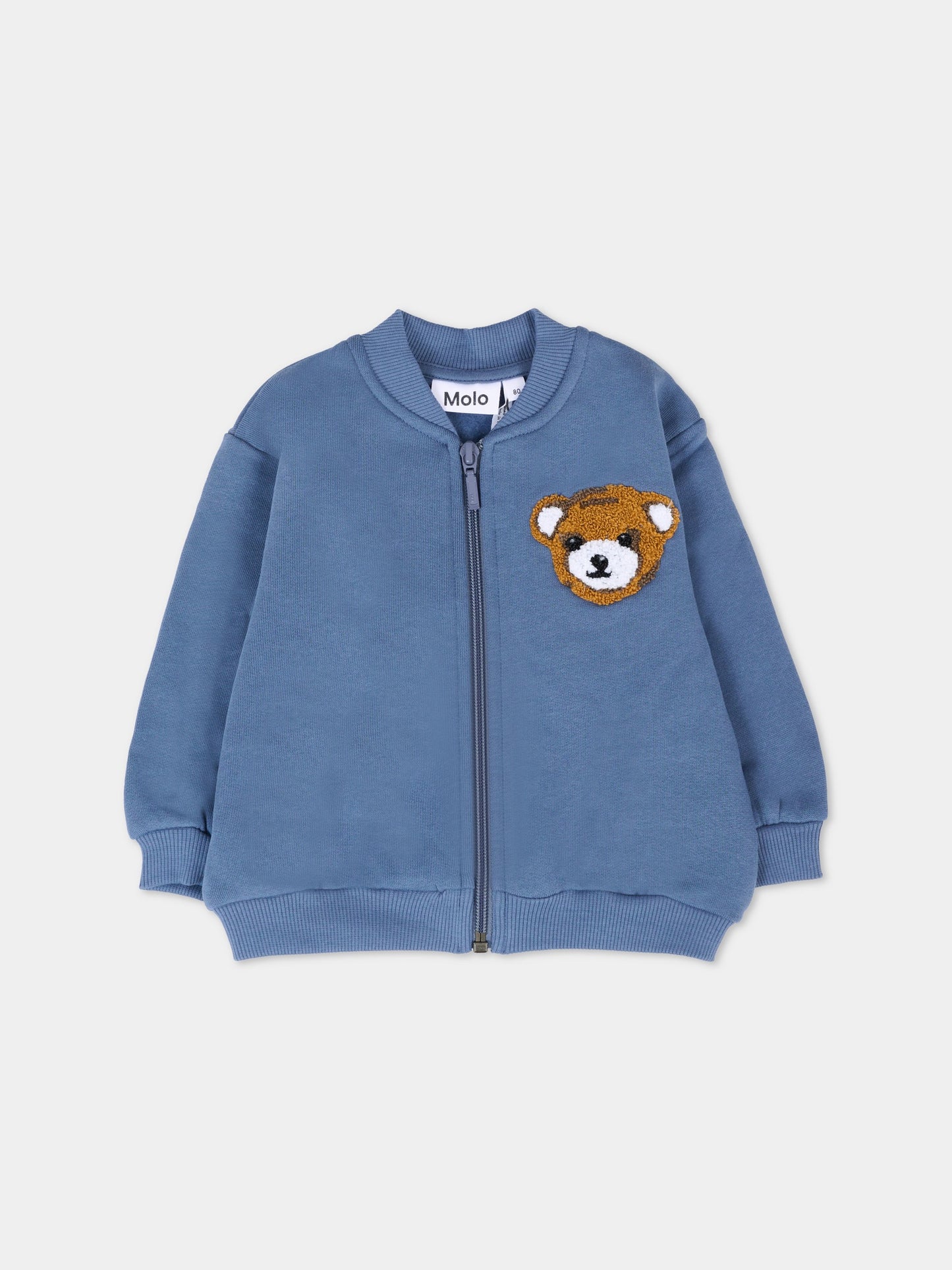 Felpa Dazzle blu per neonato con orso,Molo,6W25J213 5191