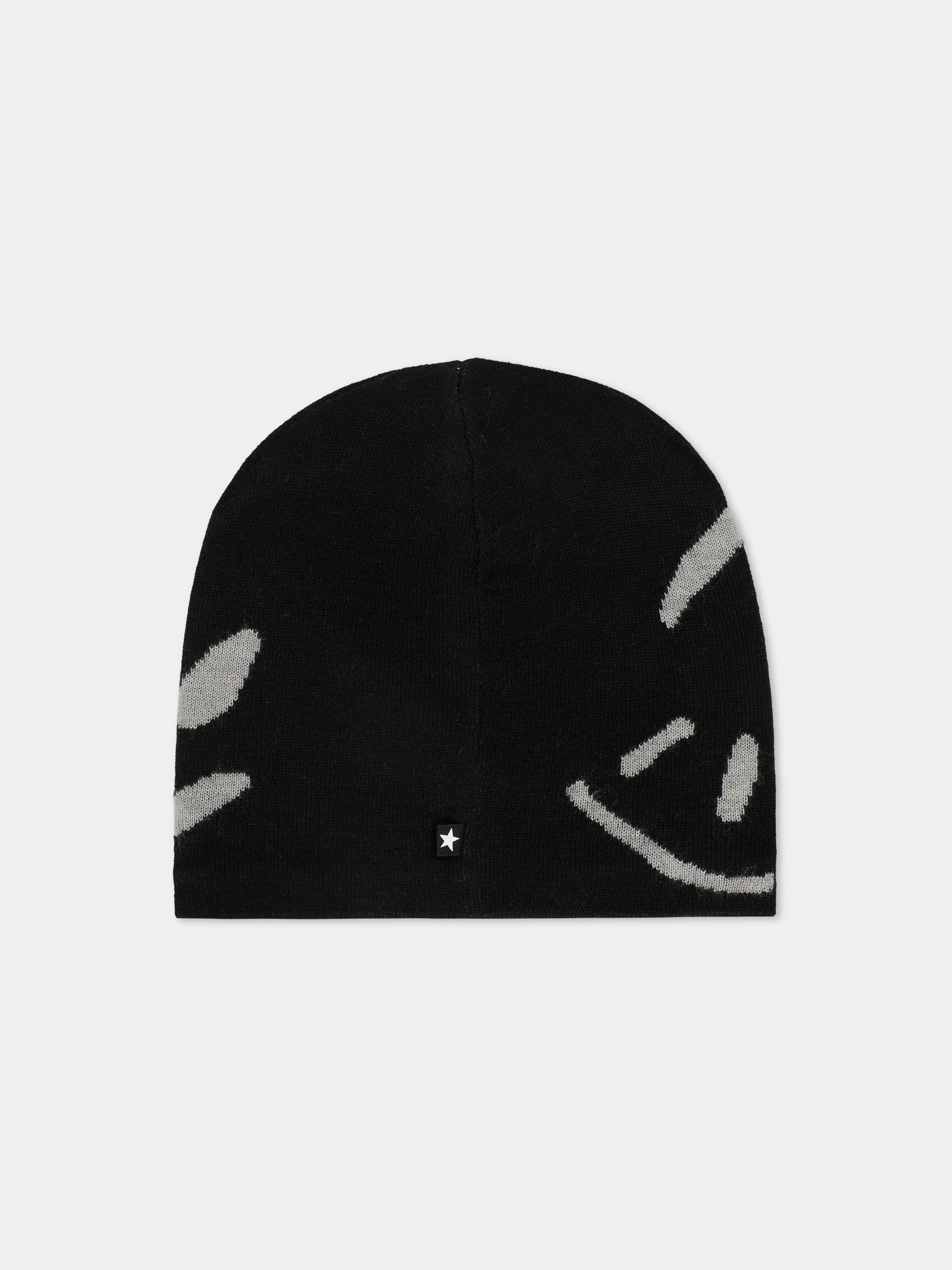 Berretto Colder nero per bambino con smile,Molo,7W25S301 0099