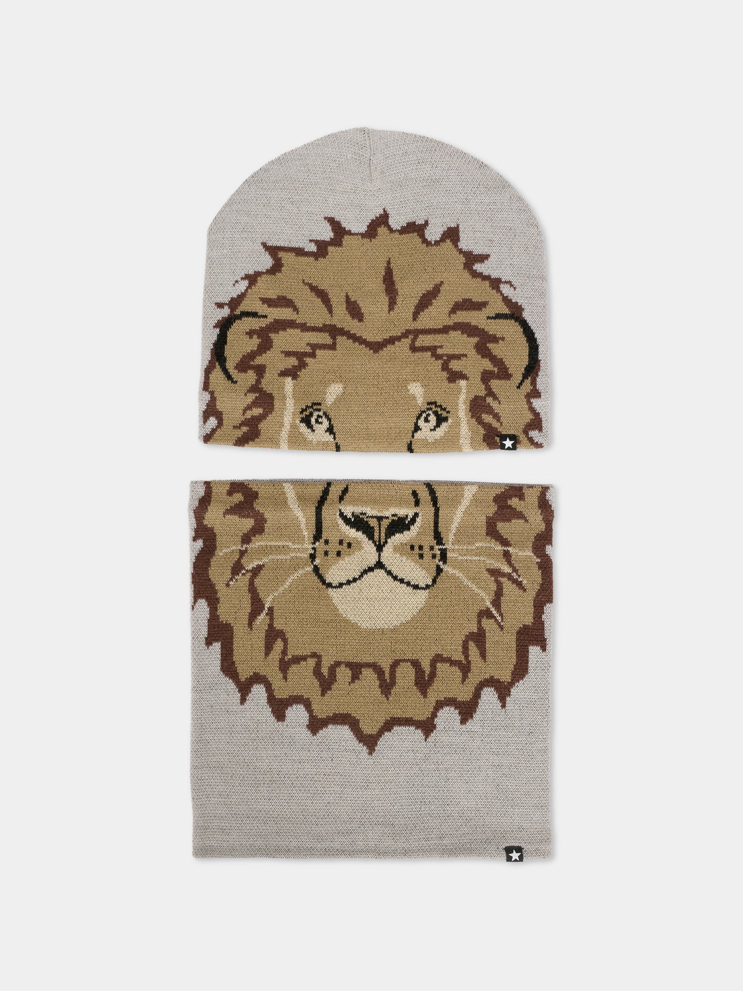 Set accessori Kleo grigio per bambino con leone,Molo,7W25S302 9668