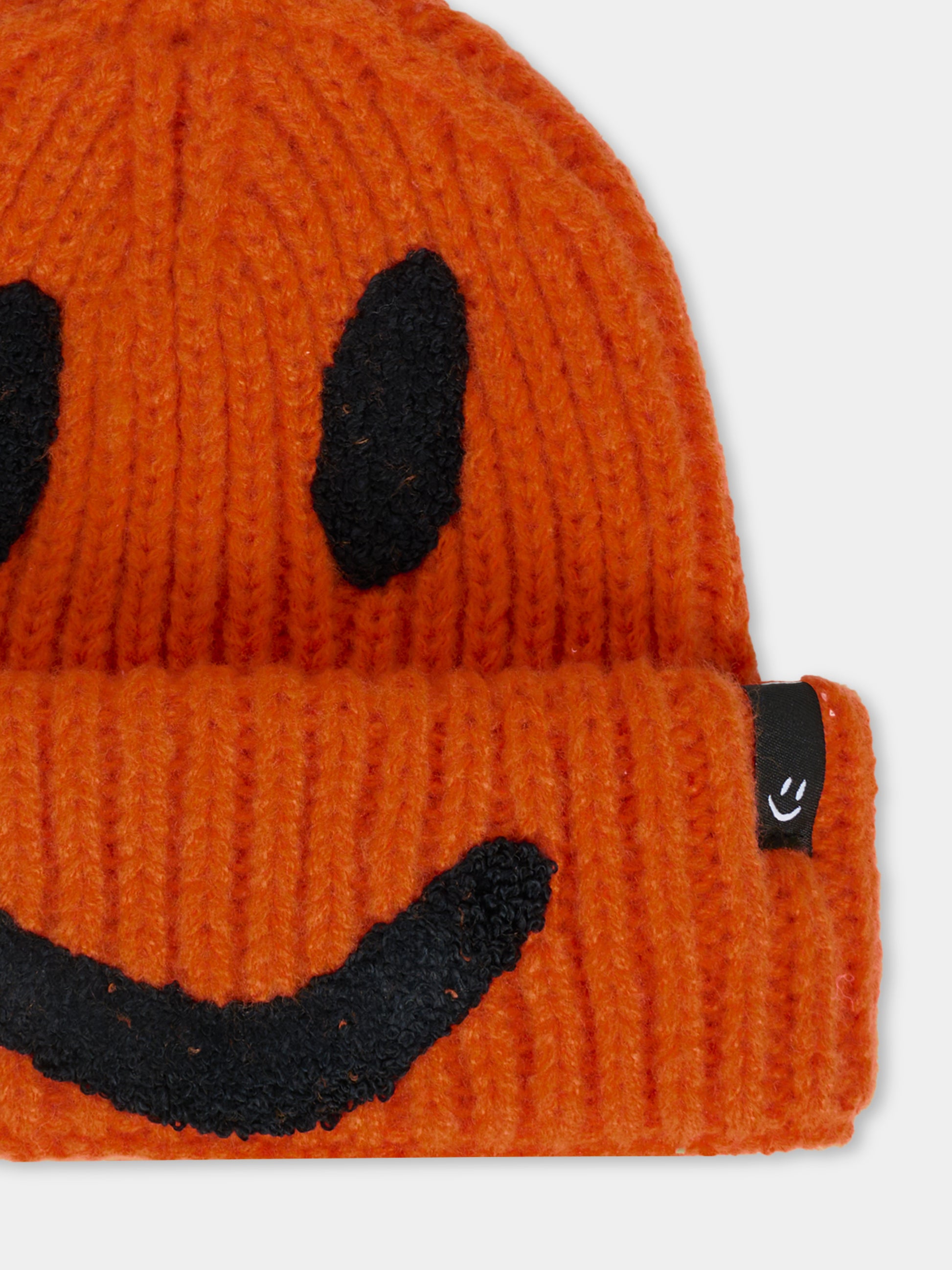 Berretto Kim arancione per bambini con smile,Molo,7W25S303 8201