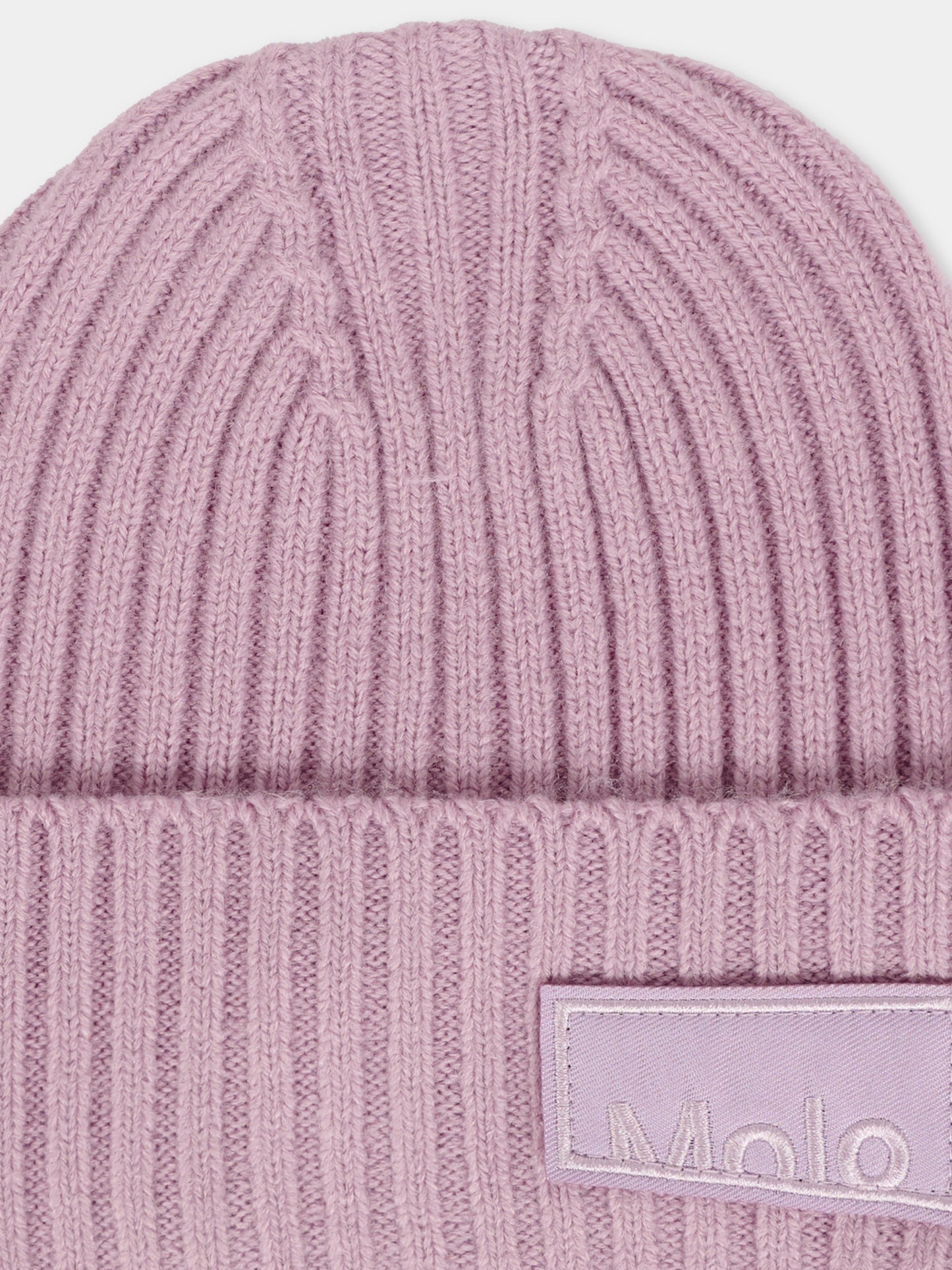 Berretto Karli lilla per bambina con patch logato,Molo,7W25S304 8765