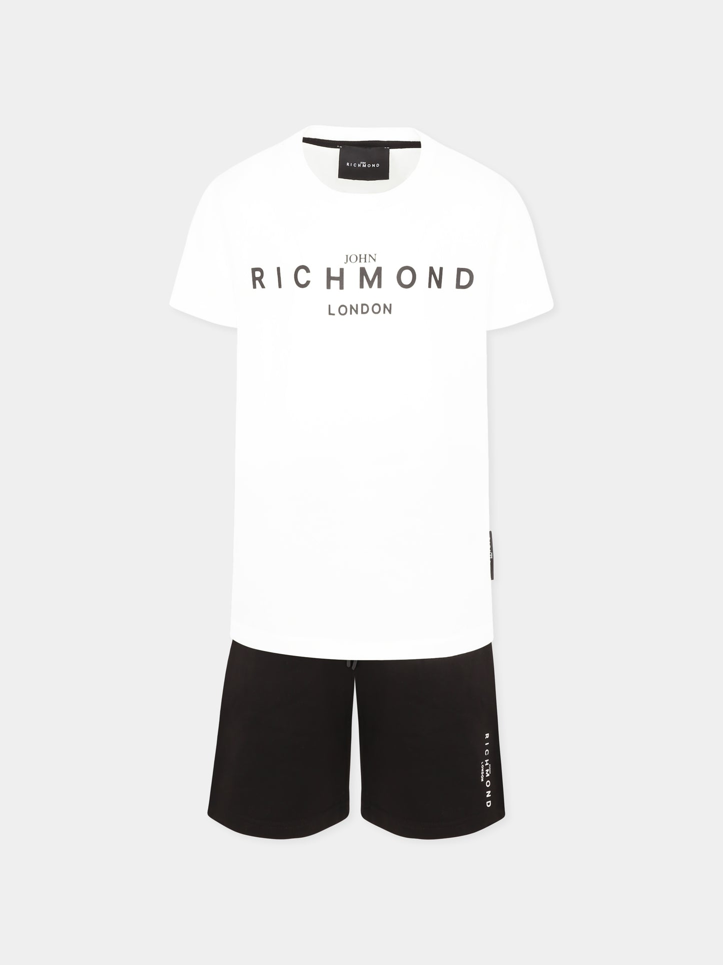 Completo nero per bambino con logo,Richmond,RBP25008CJ COLOR BLOCK