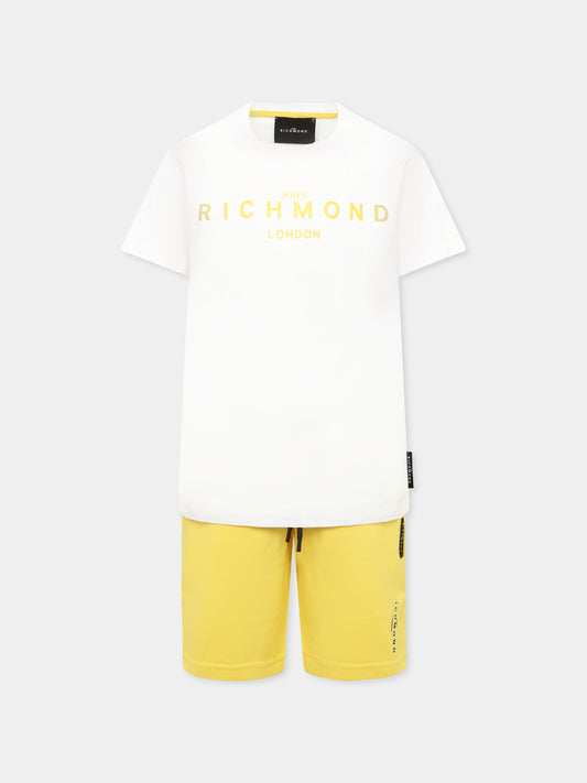 Completo giallo per bambino con logo,Richmond,RBP25008CJ YELLOW
