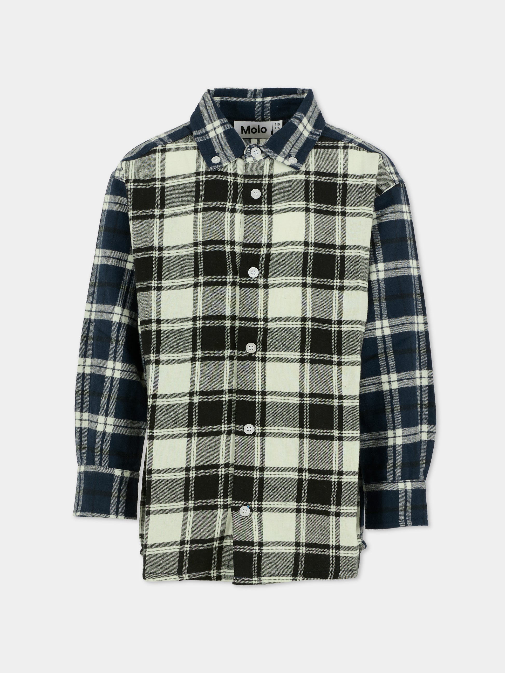 Camicia Remon multicolor per bambino,Molo,1W25C204 5977