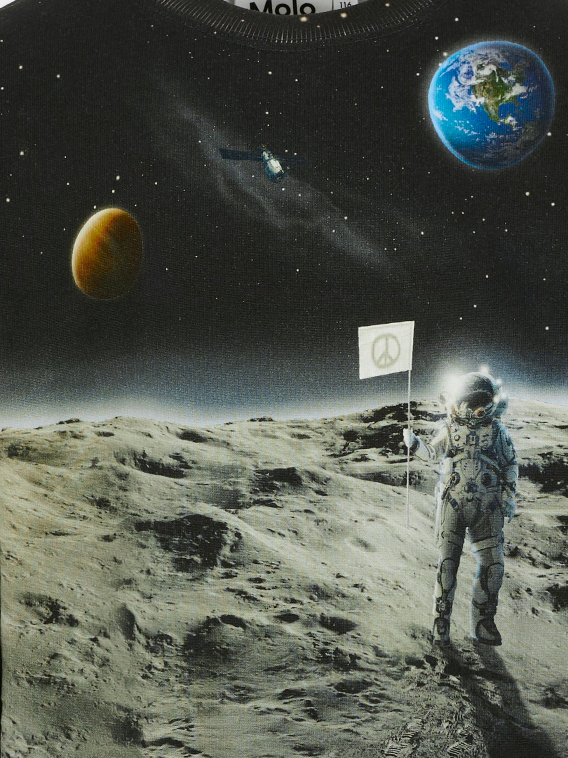 Felpa Monti grigia per bambino con astronauta,Molo,1W25J201 9681