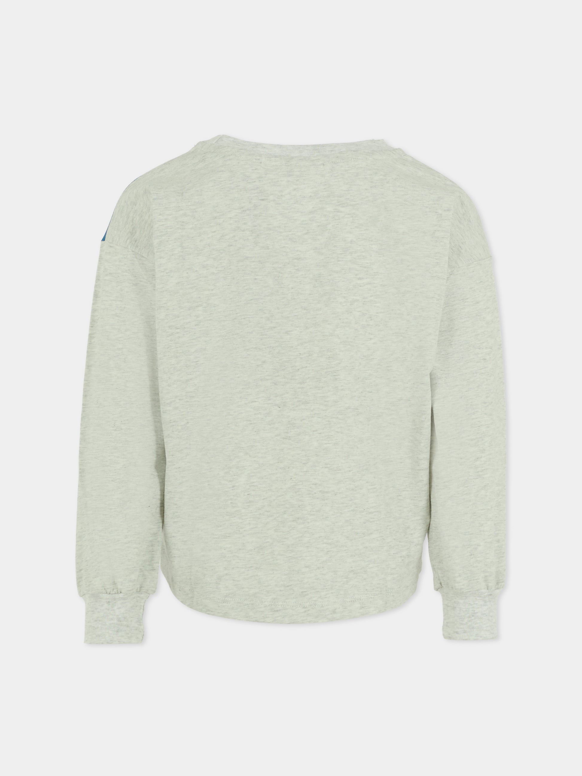 T-shirt Reniza grigia per bambini con cani e gatti,Molo,2W25A405 4976