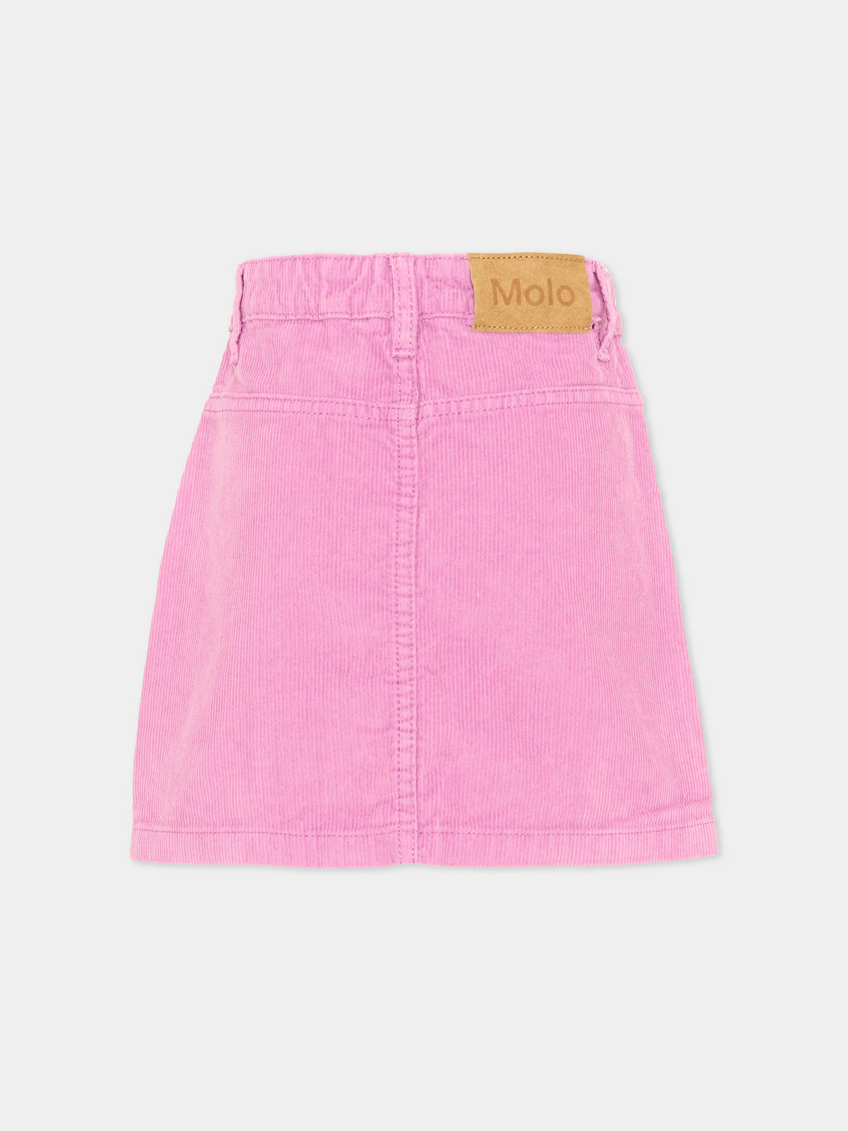Lilac Bera skirt for girl with buttons