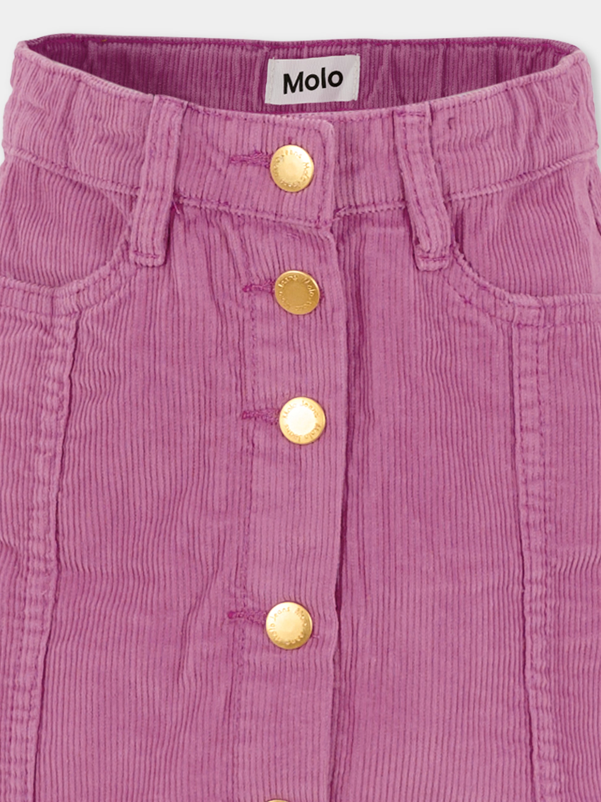 Gonna Bera viola per bambina,Molo,2W25D108 8765