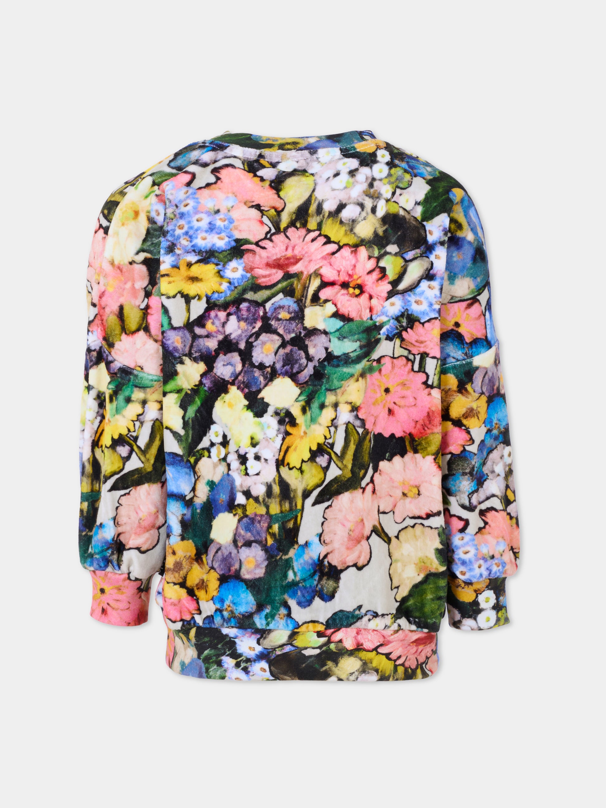 Felpa Marika multicolor per bambina con fiori,Molo,2W25J213 9384