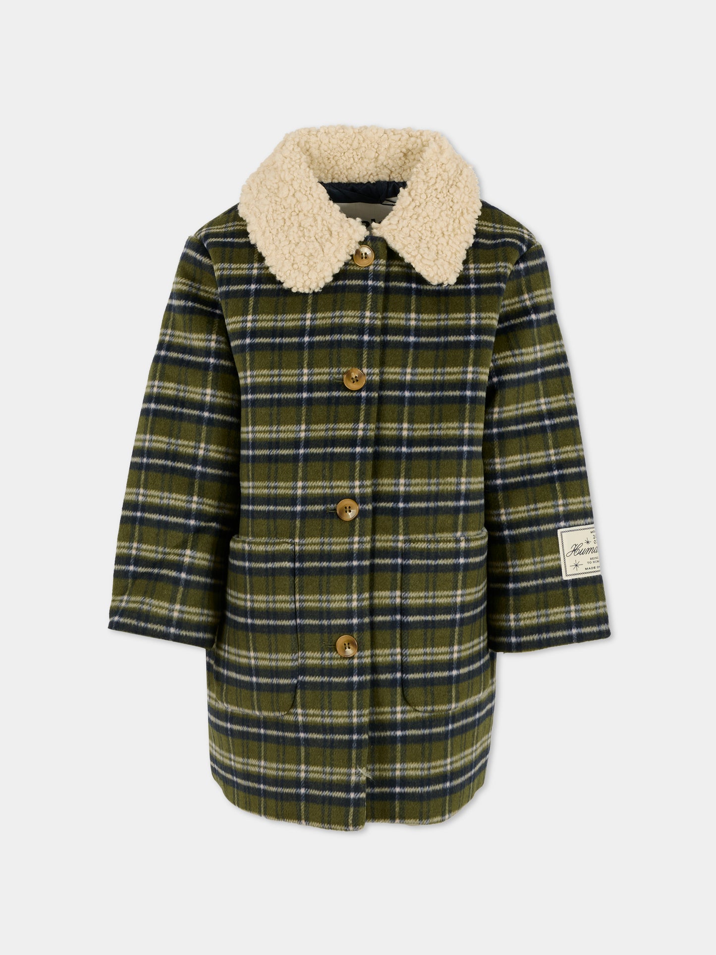 Cappotto Hope verde per bambina con patch,Molo,5W25M319 9440