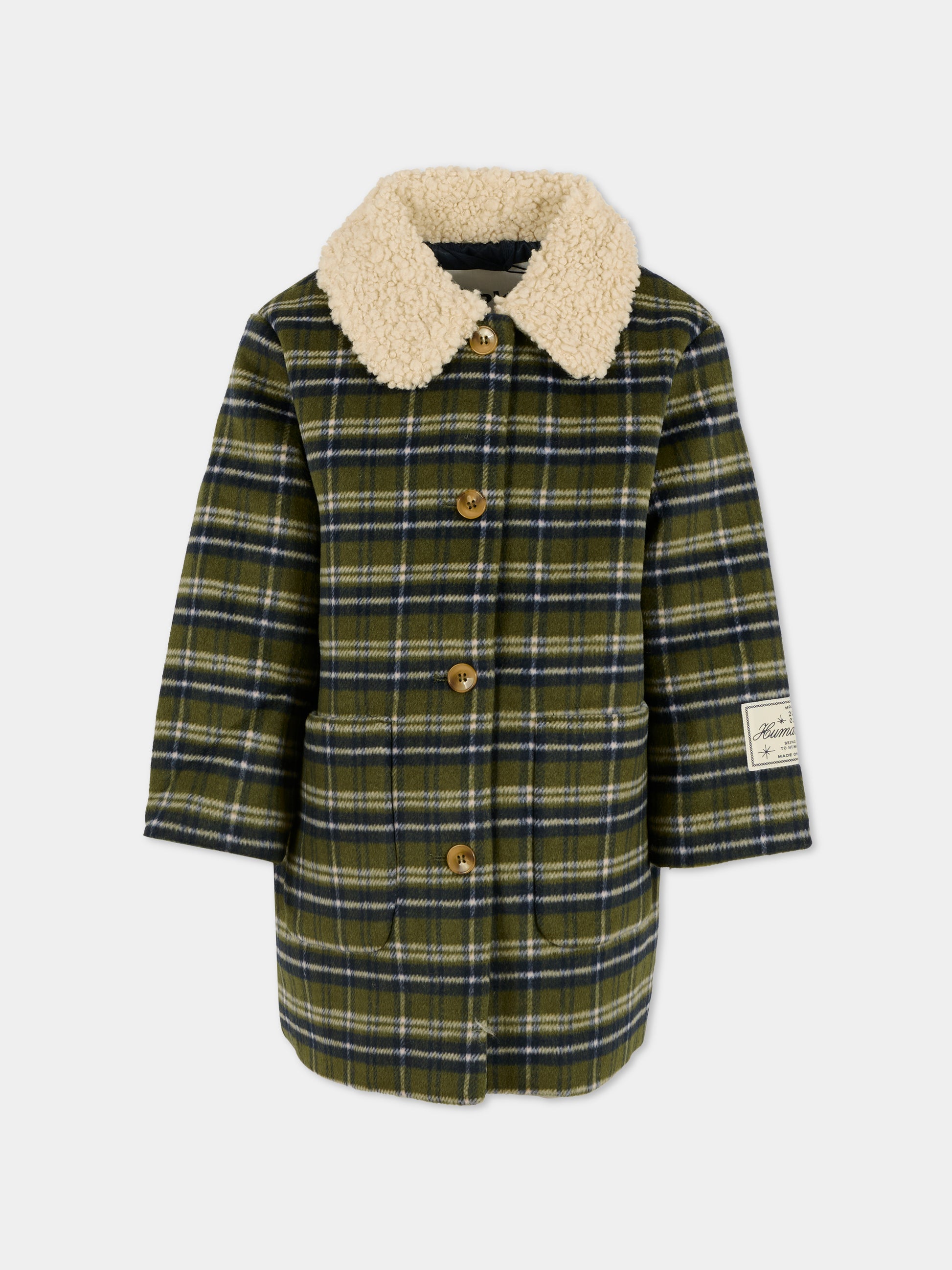 Cappotto Hope verde per bambina con patch,Molo,5W25M319 9440