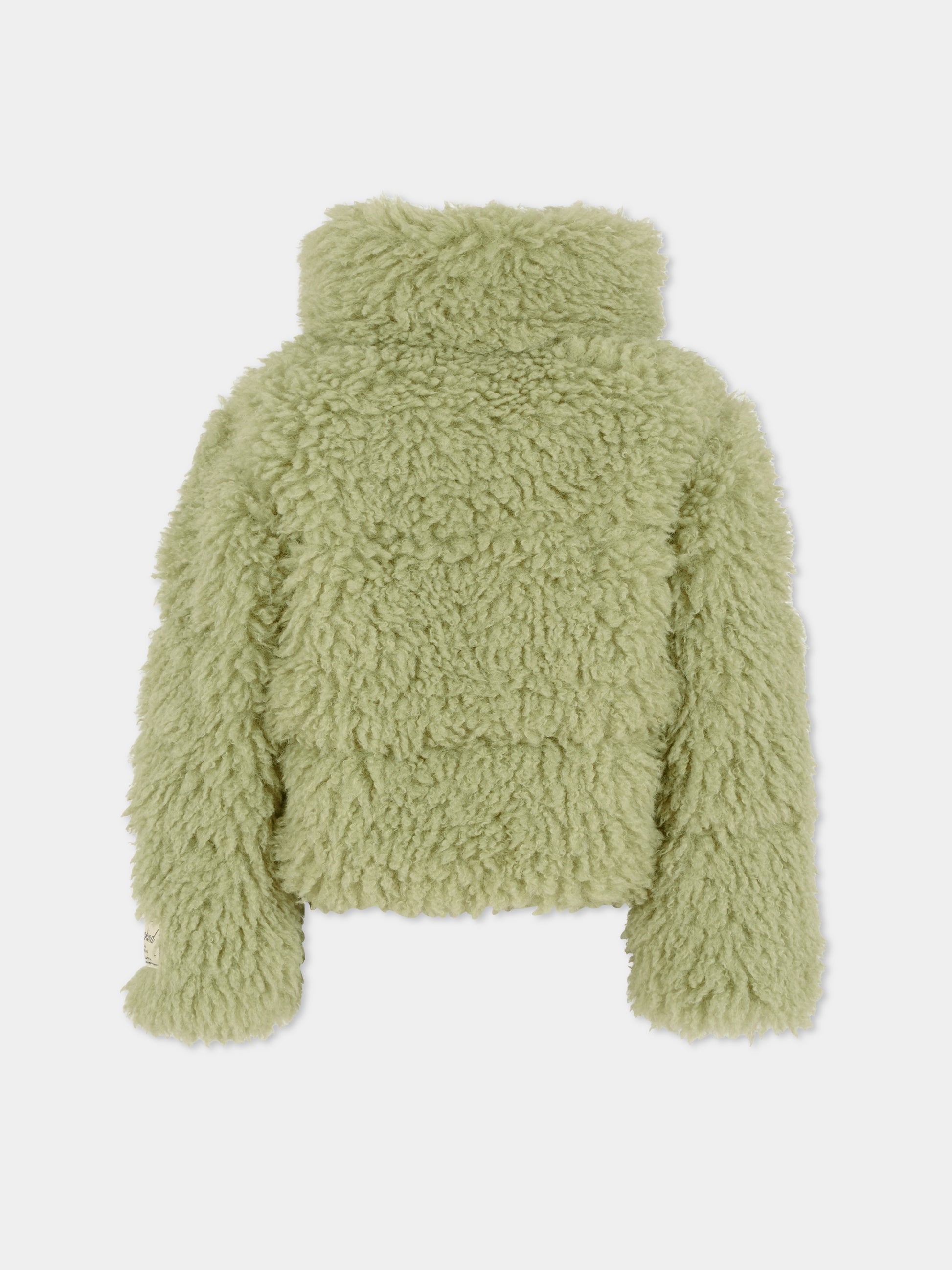 Ecopelliccia Havi verde per bambian con patch,Molo,5W25M326 8371