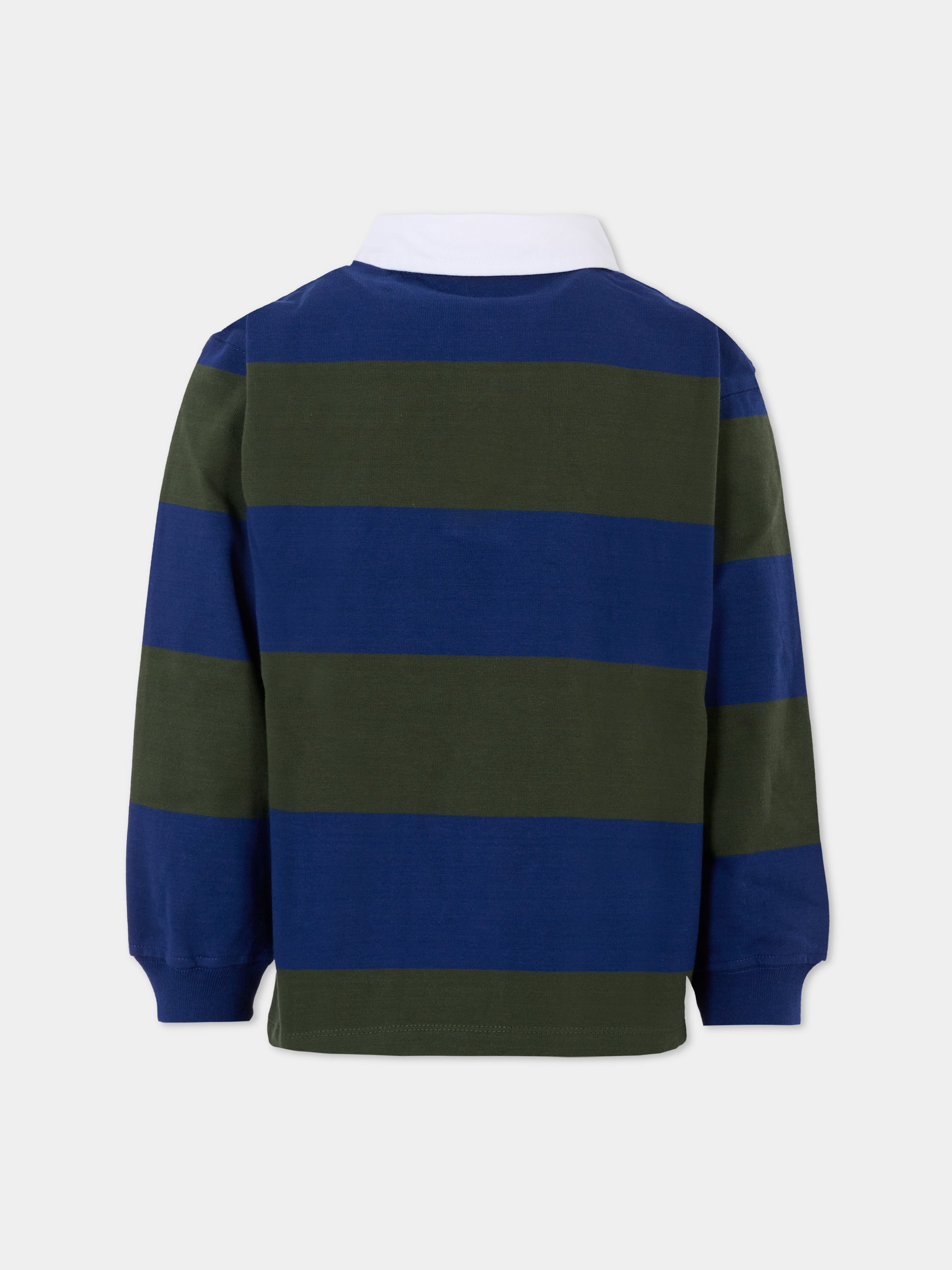 Polo Relz blu per bambino con patch,Molo,1W25A401 4962